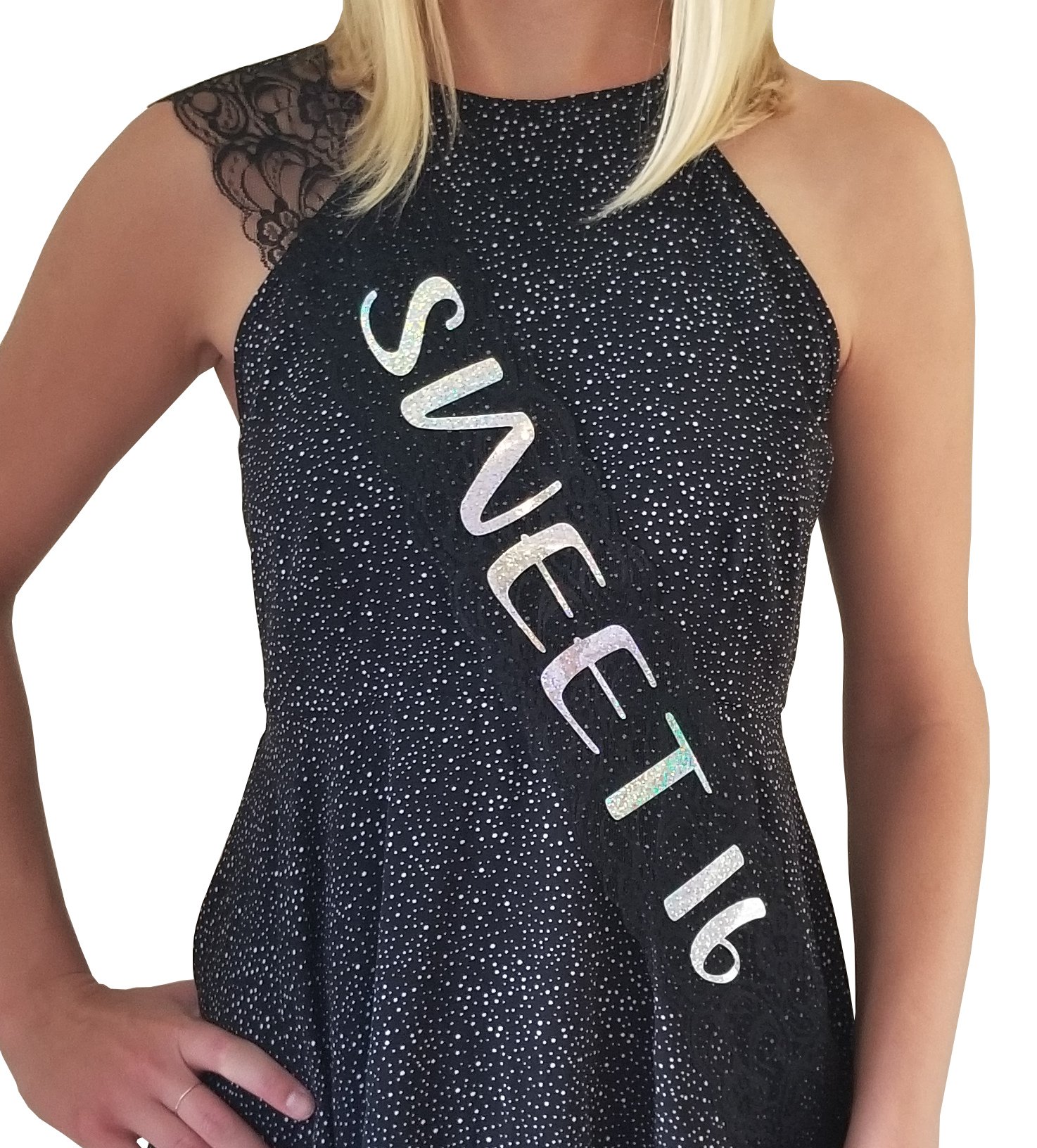 A Sweet 16 to Remember: The Tale of the Elegant Black Lace Sash