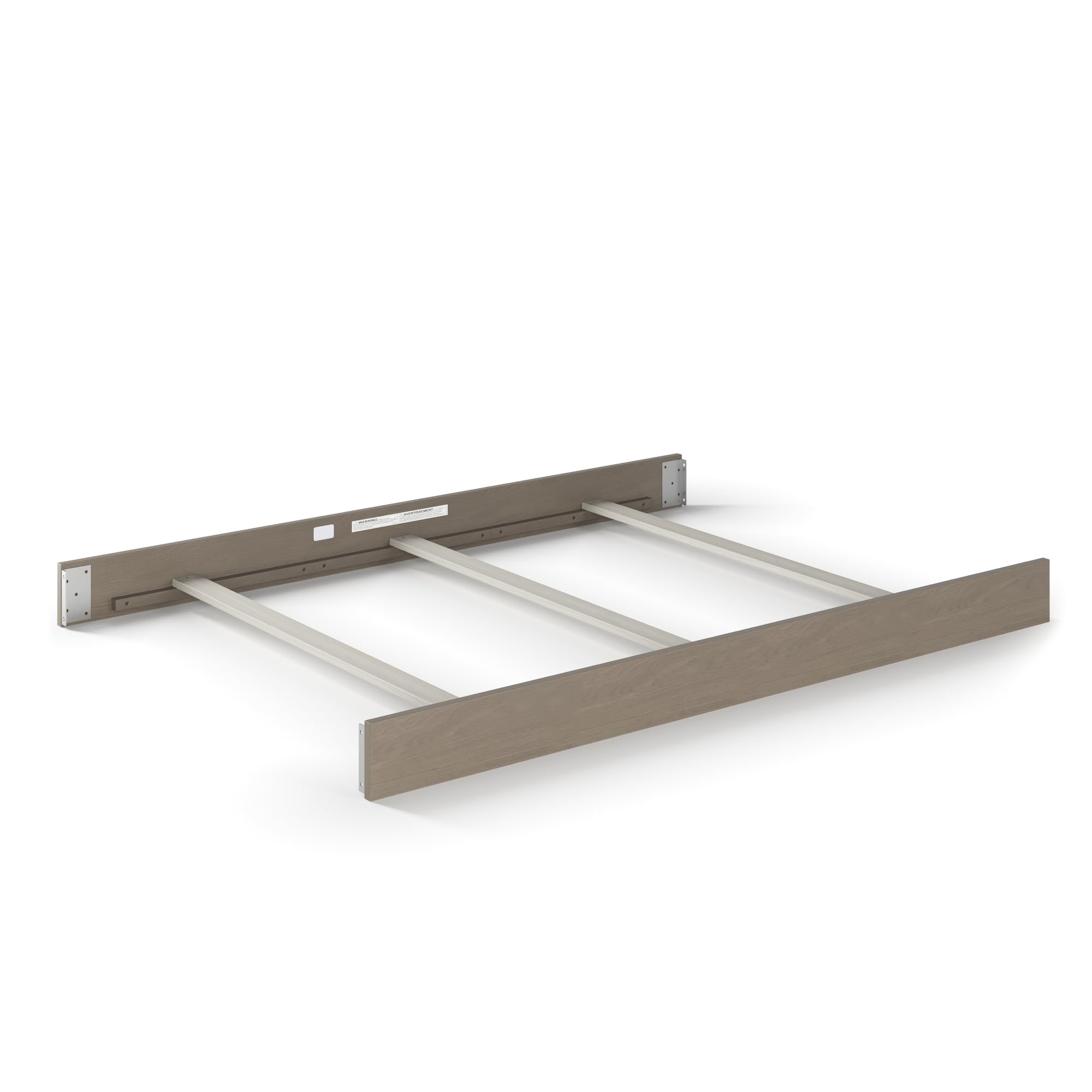 Child Craft Full Size Bed Rails for Kieran 4-in-1 Convertible Crib | Sturdy Pinewood Construction | Non-Toxic Baby-Safe Finish | Crescent Gray | Perfect for Nursery Room Transition to Toddler Bed
