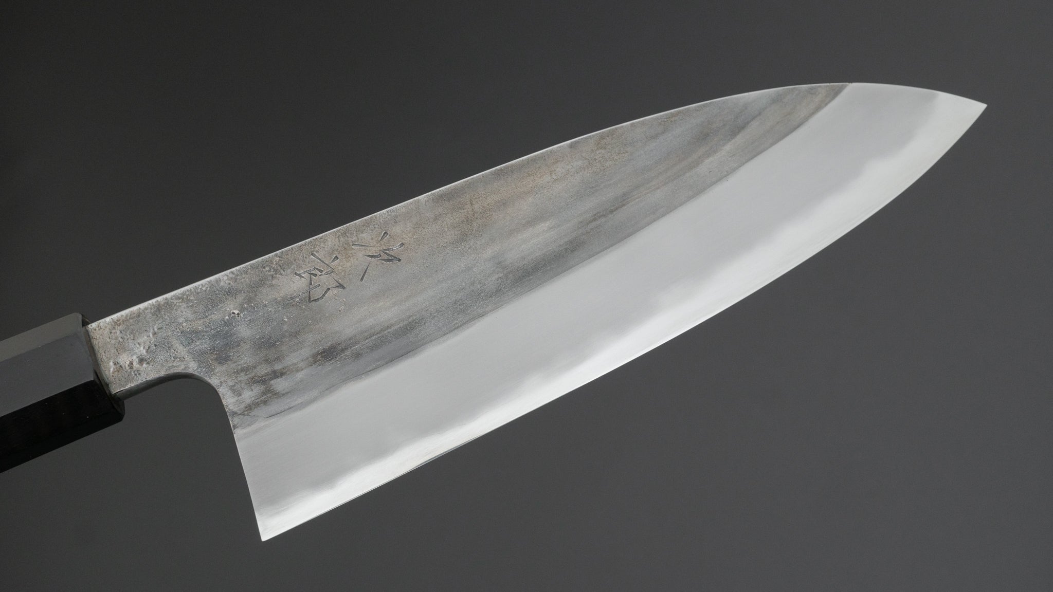 Premium Jiro Tsuchime Wa Santoku Knife 180mm - Japanese High Carbon Steel Blade with Taihei Tagayasan Wood Handle (#628) - Perfect for Sushi, Vegetables & Meat Cutting