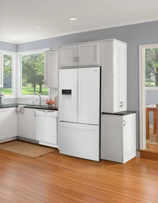 Frigidaire FRFS2823AW 27.8 Cu. Ft. French Door Refrigerator in White - Energy Efficient Stainless Steel Fridge with Spacious Interior for Modern Kitchen & Family Use