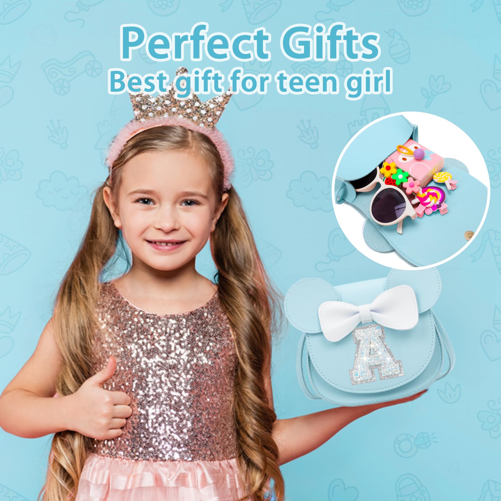 **Cute Toddler Girl Purse & Wallet Set - Birthday & Easter Gifts for Girls - Kids Crossbody Bag for School, Playdates & Special Occasions**