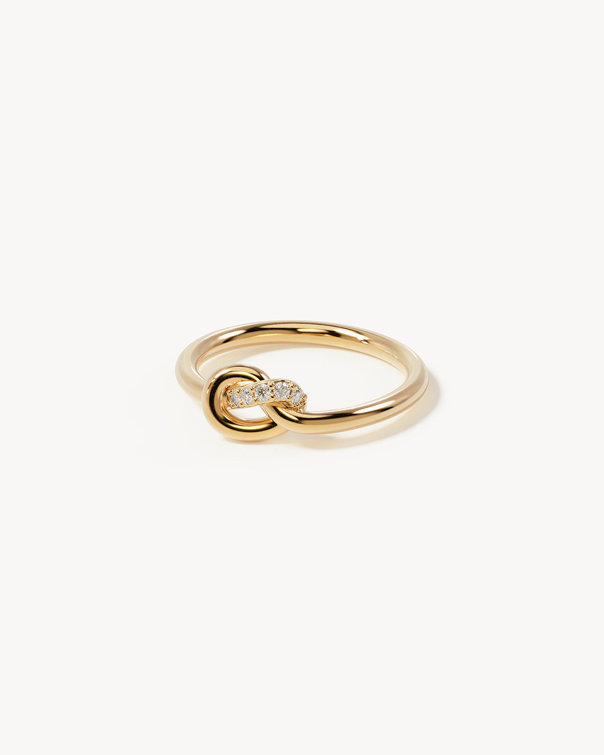 18K Gold Vermeil Love Knot Lab Grown Diamond Ring for Women - Elegant Promise & Engagement Jewelry Gift for Her - Perfect for Anniversaries, Valentine's Day & Special Occasions