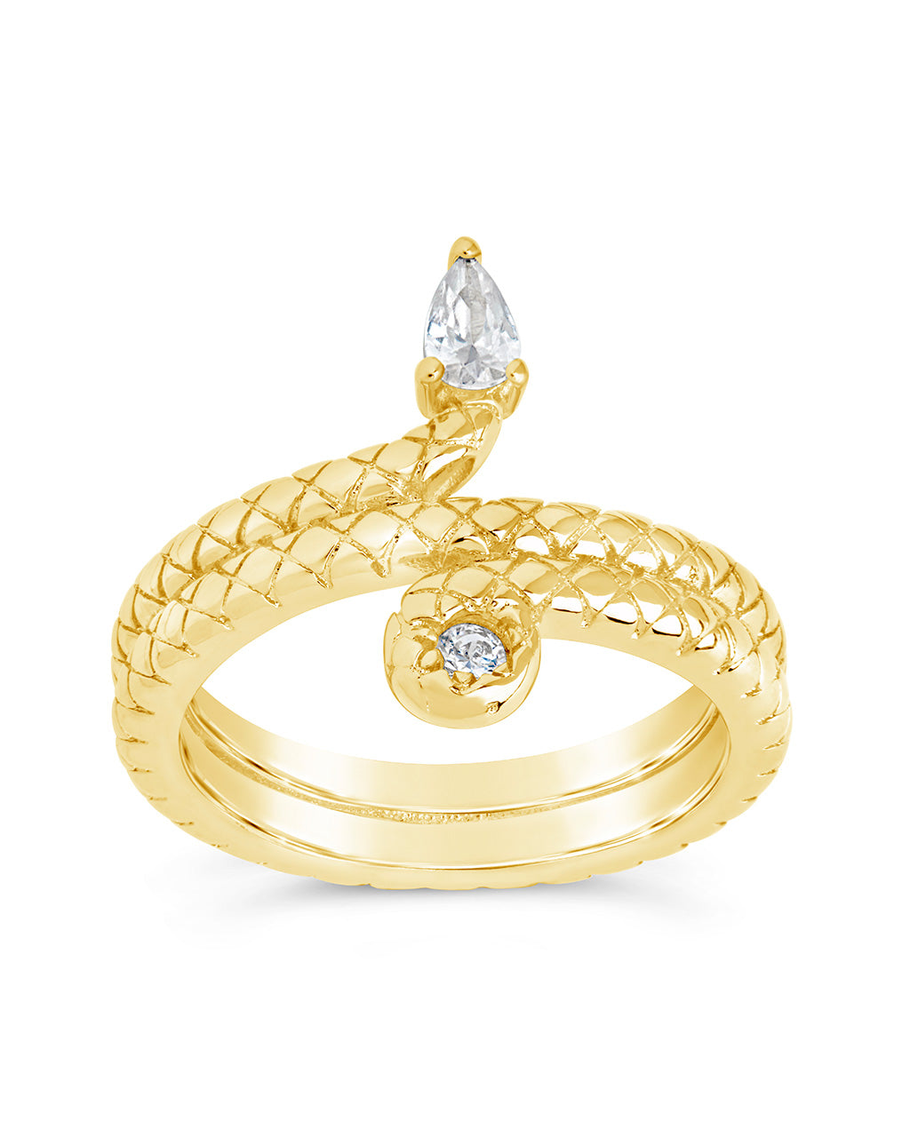 Waverly CZ Snake Ring for Women - Elegant Cubic Zirconia Fashion Jewelry - Perfect for Parties, Date Nights & Gifts