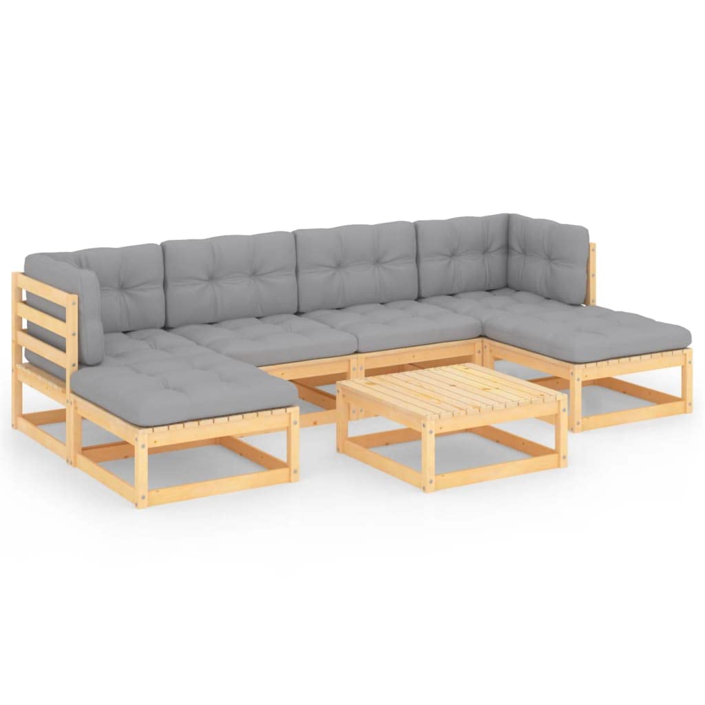 Premium Solid Wood Outdoor Patio Furniture Set - All-Weather Resistant Sectional Sofa for Garden, Backyard, Balcony & Lawn - Perfect for Relaxing, Entertaining & Outdoor Dining
