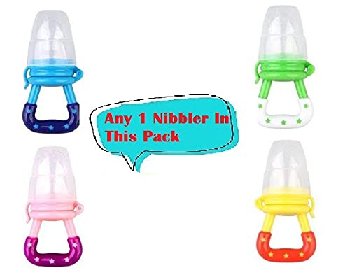BPA-Free Baby Fruit Nibbler & Teether for Infants 3-12 Months | Safe Silicone Feeder for Toddlers | Multicolor | Perfect for Soothing Teething Pain & Introducing Solid Foods
