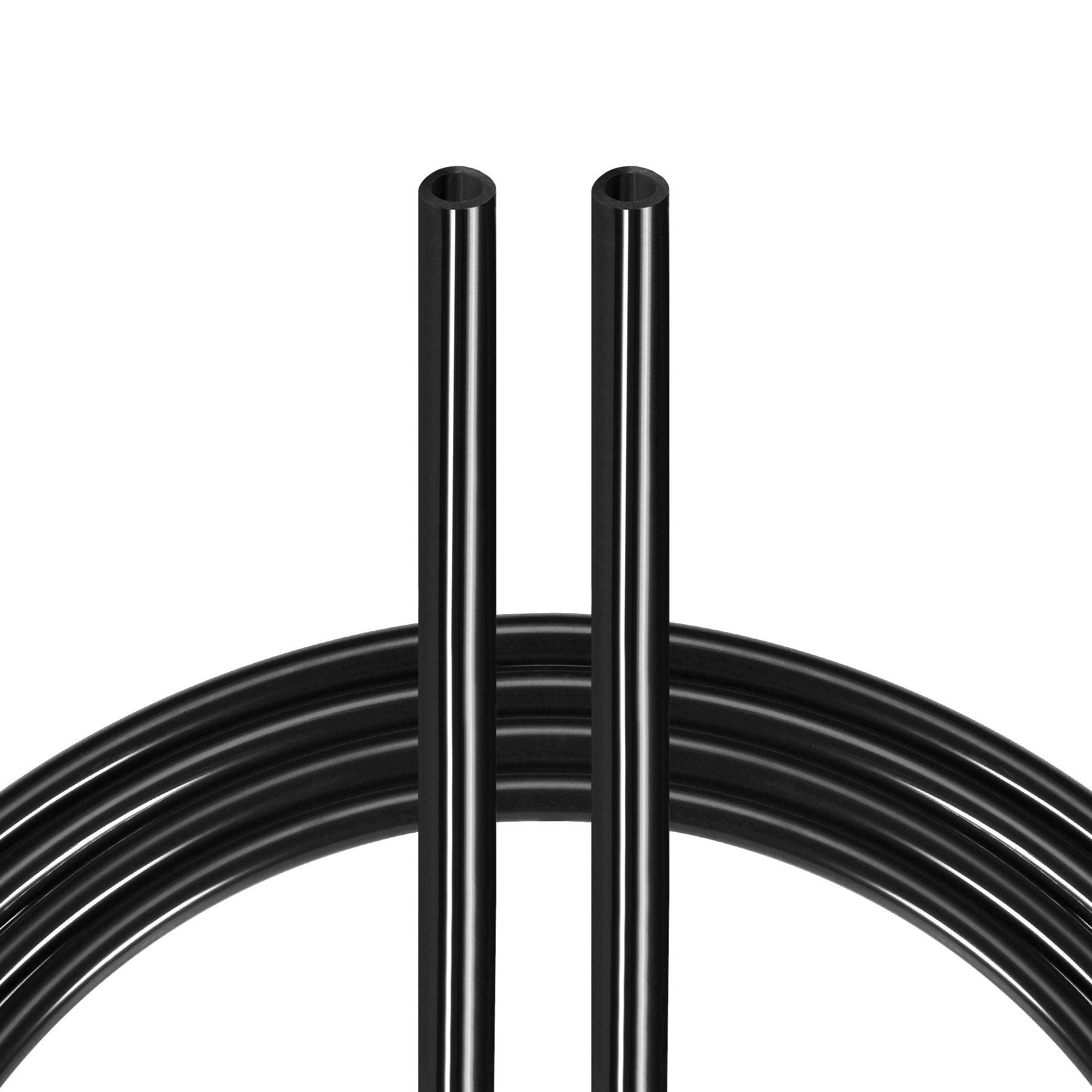 uxcell 6.5mm ID x 10mm OD PU Pneumatic Air Hose Tubing - 8m/26.2Ft Black for Air Compressor, Pneumatic Tools & DIY Projects - Ideal for Workshops, Garages & Industrial Applications