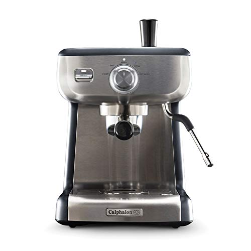 BVCLECMP1 Temp iQ Espresso Machine with Steam Wand - Stainless Steel Professional Coffee Maker for Home & Office - Perfect for Lattes, Cappuccinos & Espresso Drinks