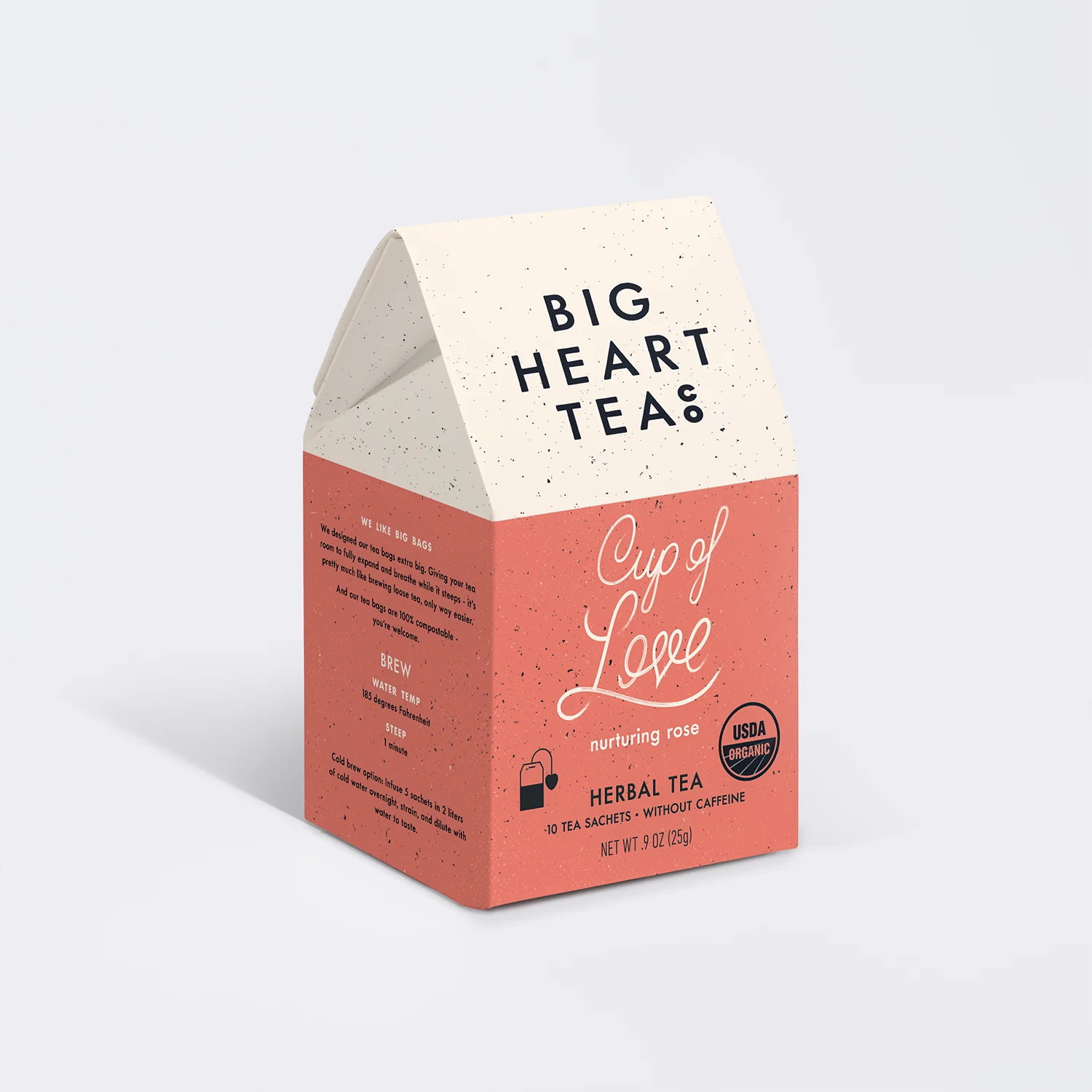 Premium Love-Themed Herbal Tea Bags - Organic Chamomile & Rose Petals Blend for Relaxation & Romance - Perfect for Valentine's Day, Date Nights & Self-Care Moments