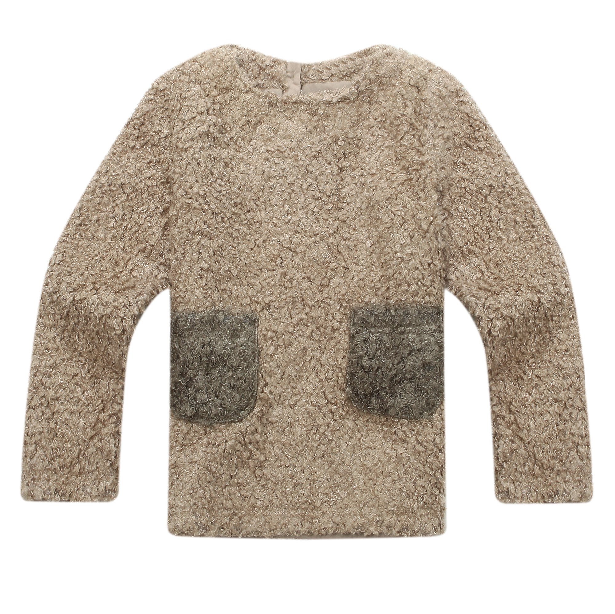 Richie House Soft Brushed Pullover for Girls - Cozy Fleece Hoodie with Cute Pockets - Perfect for School, Playdates & Winter Outfits