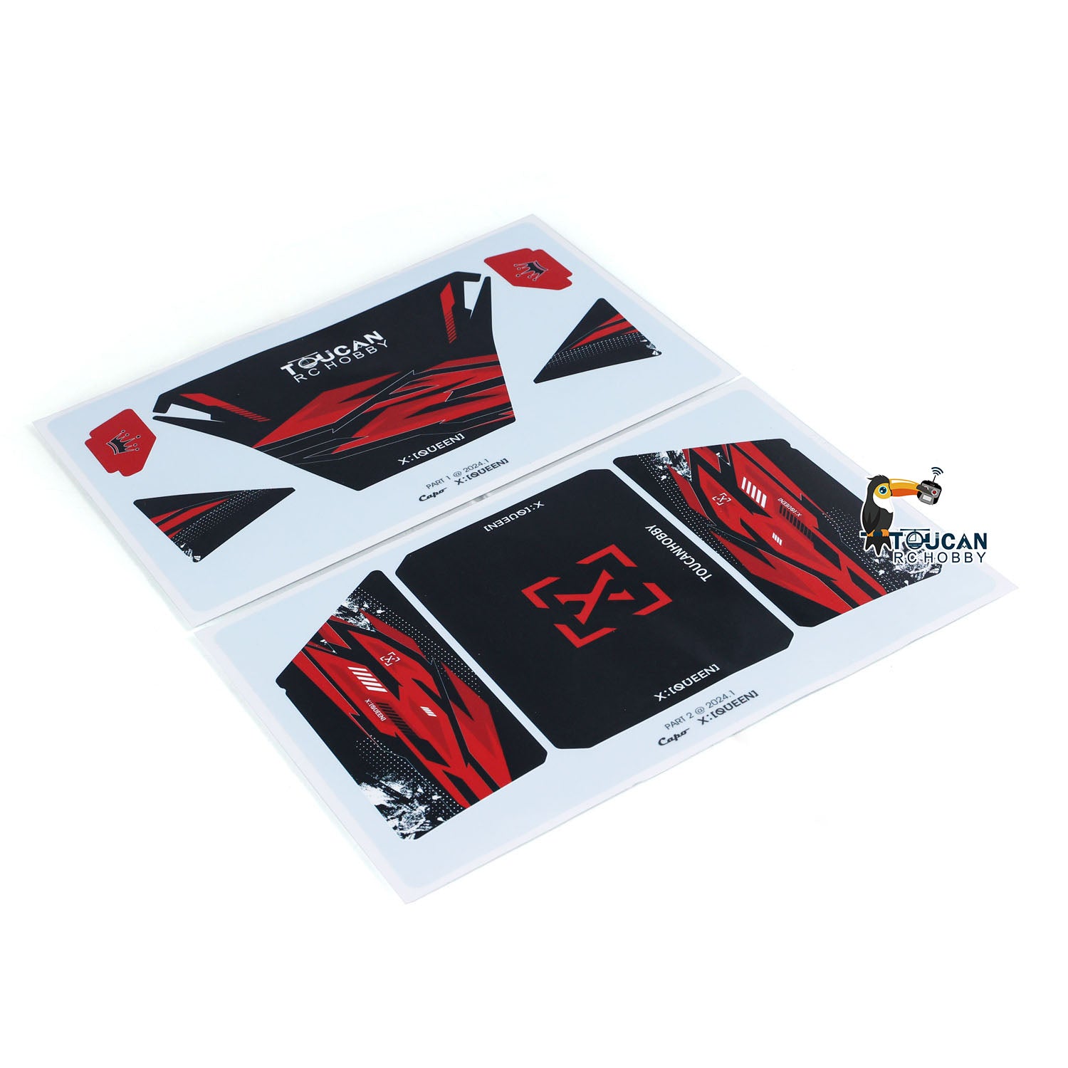 Custom PVC Waterproof Decal Stickers for Capo 1/8 U4 CD1582X RC Crawler - Durable Toucan Design for RC Hobby Vehicles - Perfect for Off-Road Climbing & RC Car Customization