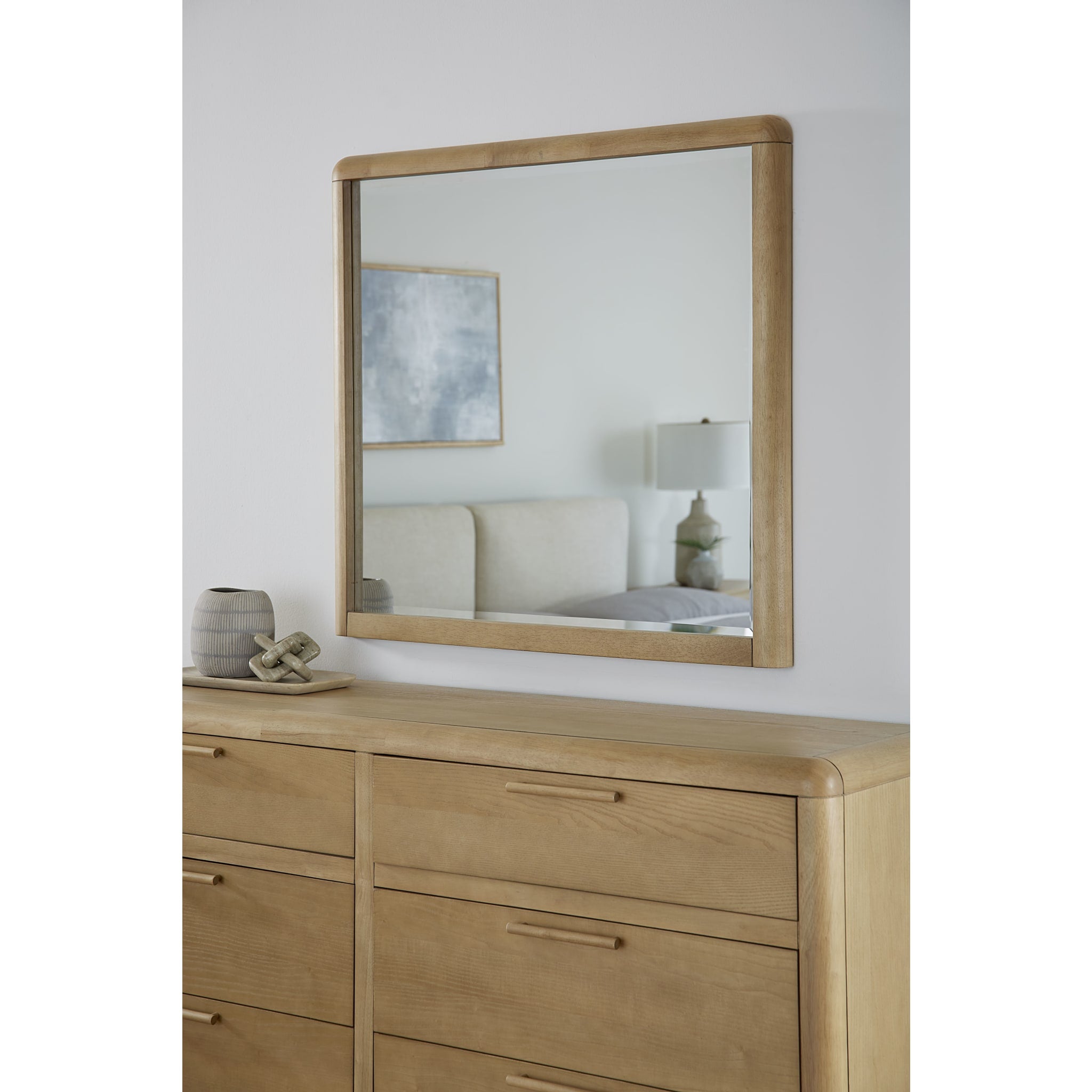 Furano Ginger Wall Mirror or Dresser Mirror - Elegant Home Decor for Bedroom, Living Room & Entryway