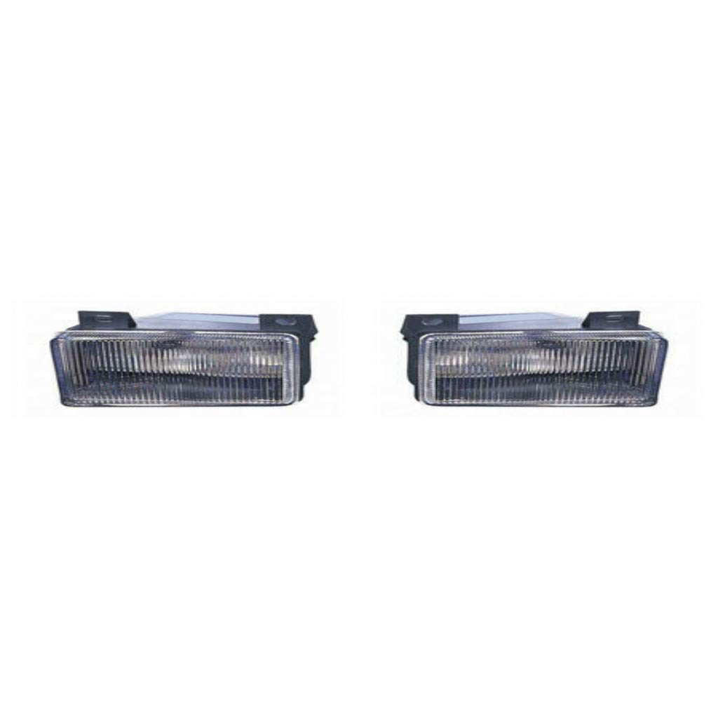 Volvo S40 Fog Lights 2000-2004 - Pair with Bulbs - Driver & Passenger Side Replacement for VO2592101 & VO2593101 - Perfect for Night Driving and Foggy Conditions
