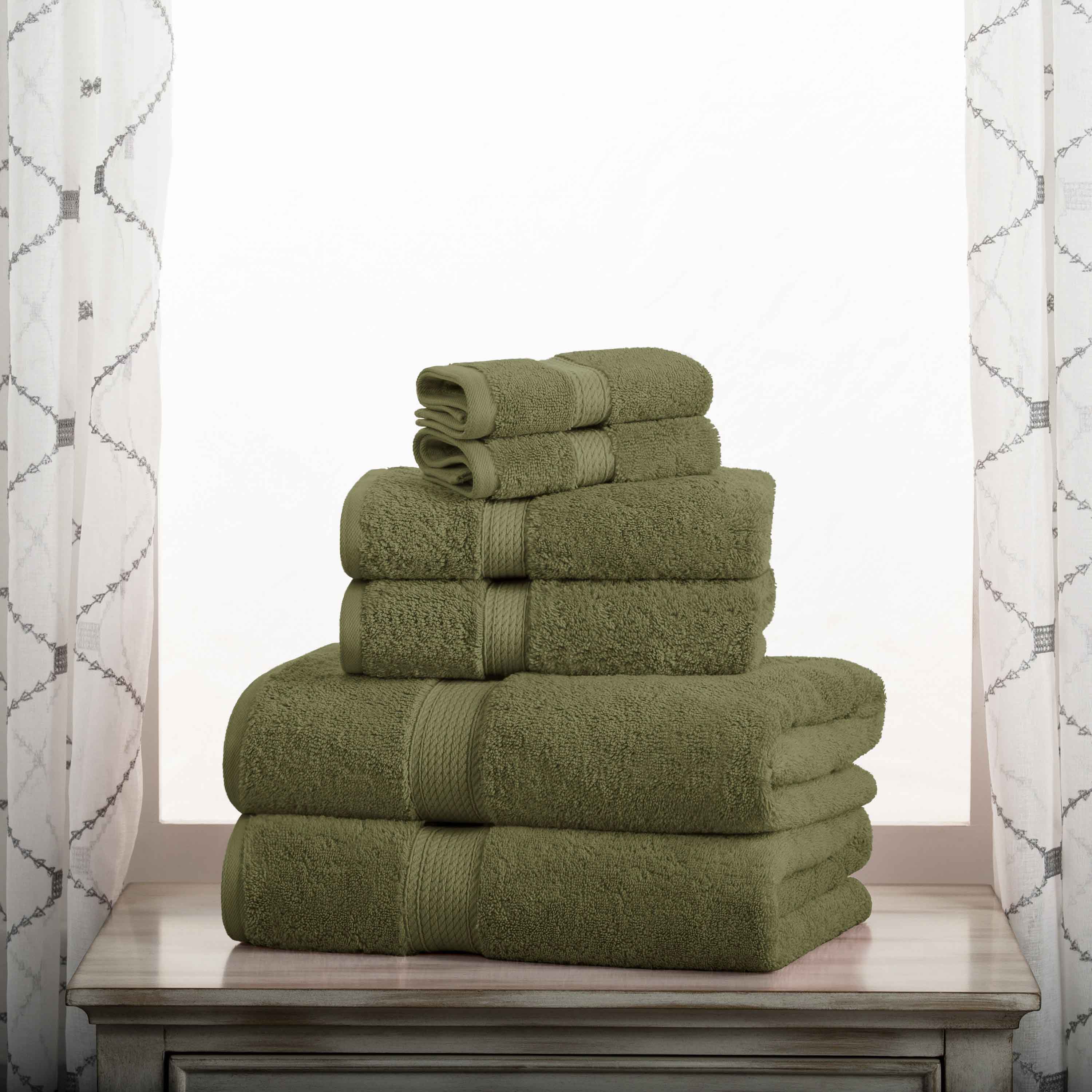 Premium 6-Piece Egyptian Cotton Towel Set - Ultra Soft, Heavyweight & Luxurious Bath Towels for Spa, Hotel & Home Use
