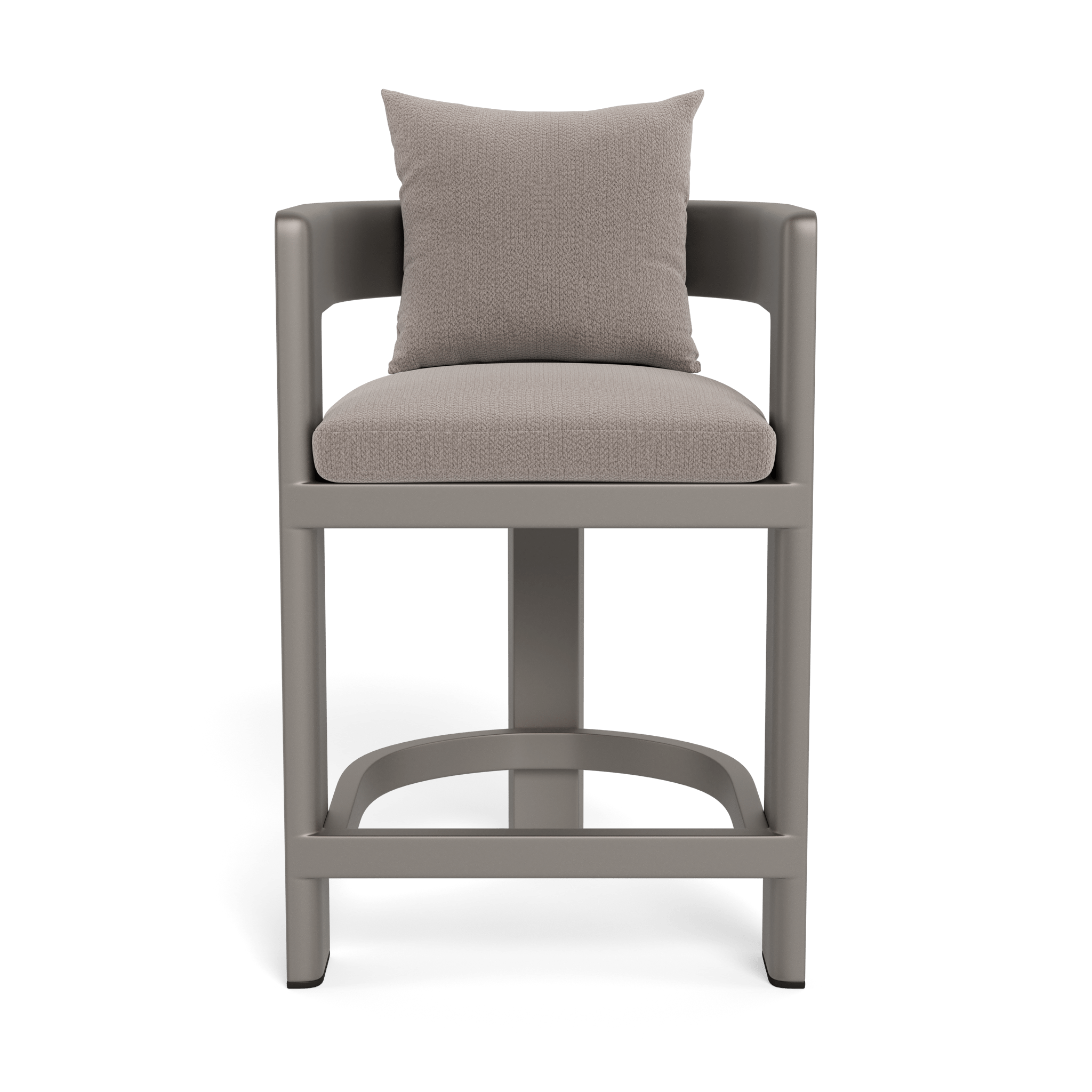 Victoria Aluminum Counter Stool - Modern Bar Stools for Kitchen Island, Breakfast Nook & Home Bar - Adjustable Height & Comfortable Seat - Perfect for Dining, Entertaining & Small Spaces
