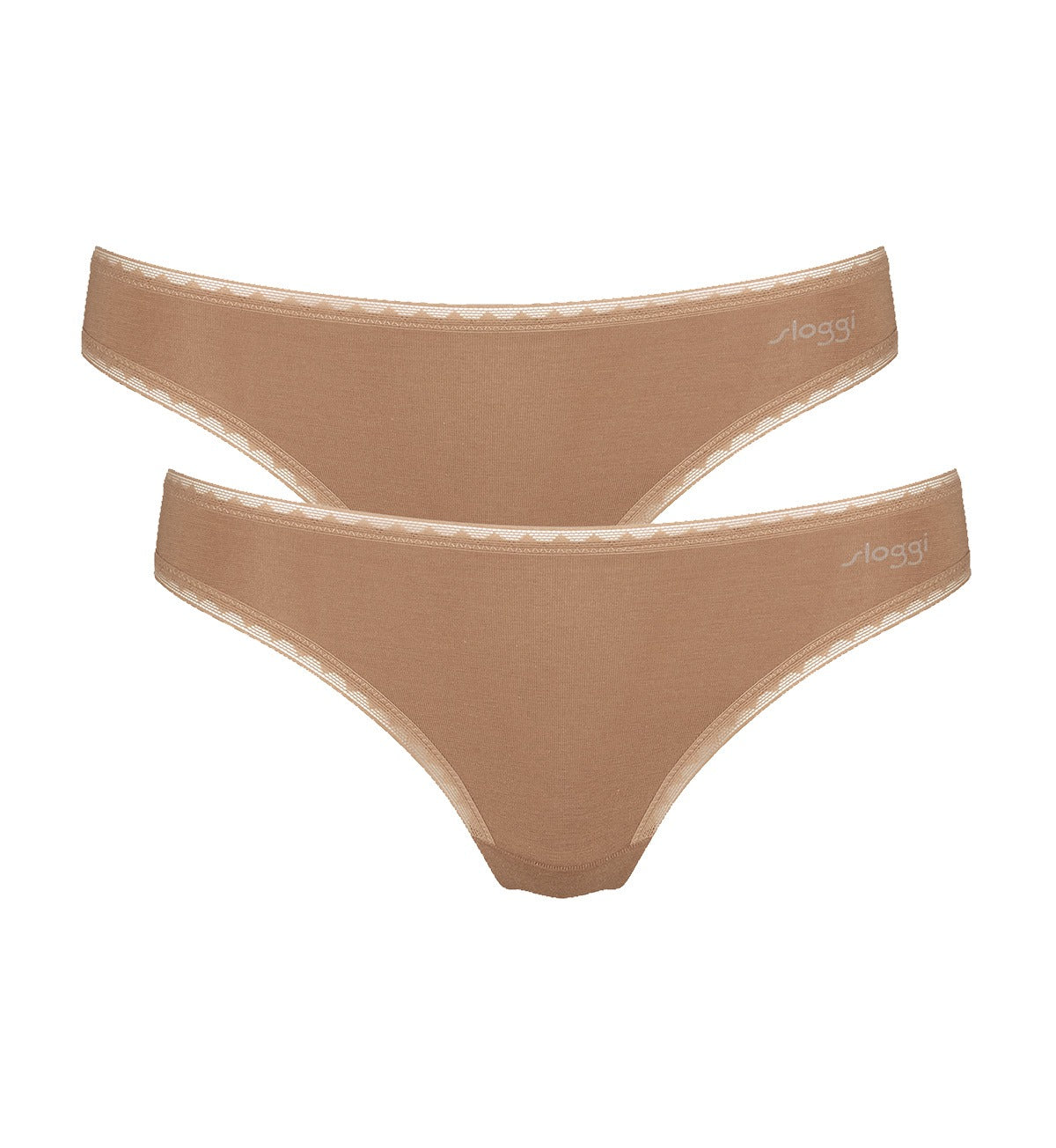 SLOGGI GO Brazilian Bikini Underwear 2-Pack - Comfortable Seamless Panties for Women, Perfect for Yoga, Beach & Everyday Wear
