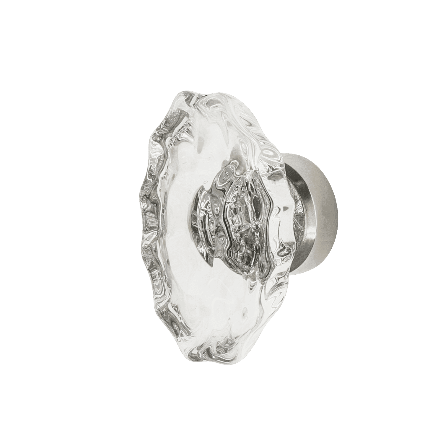 Chateau Crystal 1 3/4 Inch Polished Nickel Cabinet Knob - Elegant Hardware for Kitchen Cabinets, Bathroom Vanities & Furniture Drawers