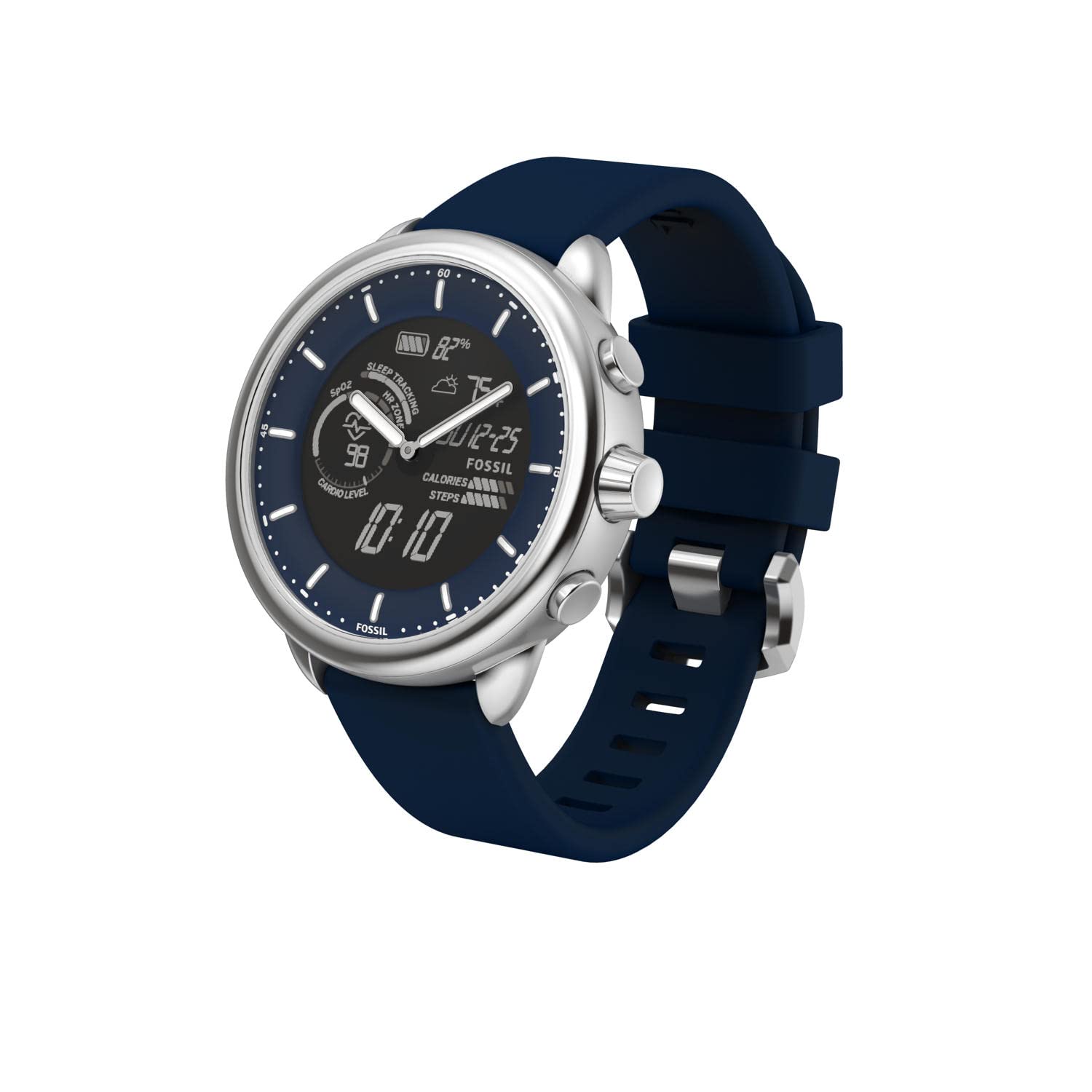 Fossil Gen 6 Wellness Edition Hybrid Smartwatch with Alexa Built-In - Fitness & Sleep Tracker, Heart Rate Monitor, Music Control, Smartphone Notifications for Men & Women - Perfect for Workouts, Running & Daily Activity Tracking