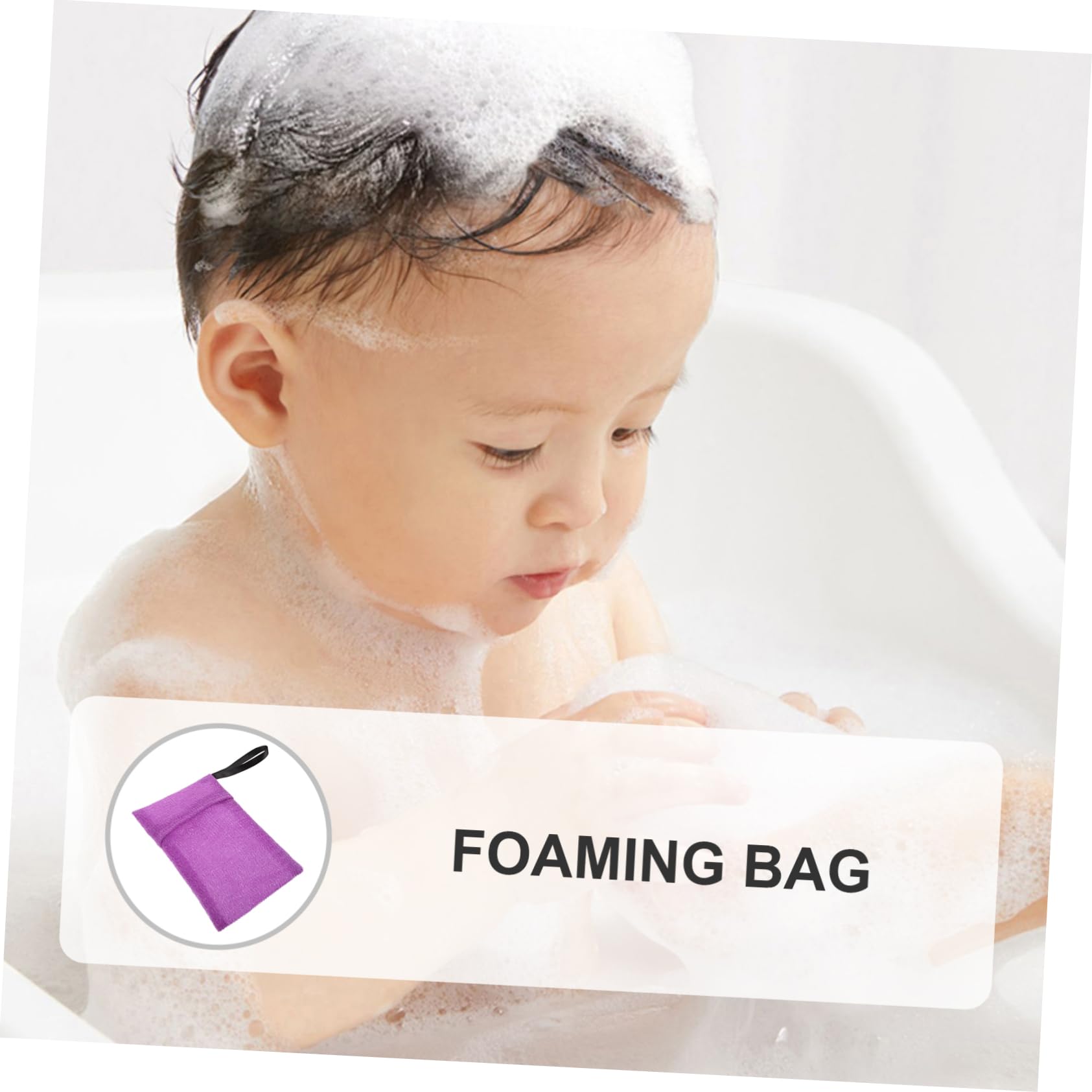 FRCOLOR Leak Proof Soap Travel Case - Purple Nylon Soap Pouch & Scrubber for Homemade Soap, Shampoo Bars | Perfect for Camping, Gym, Travel & Home Use