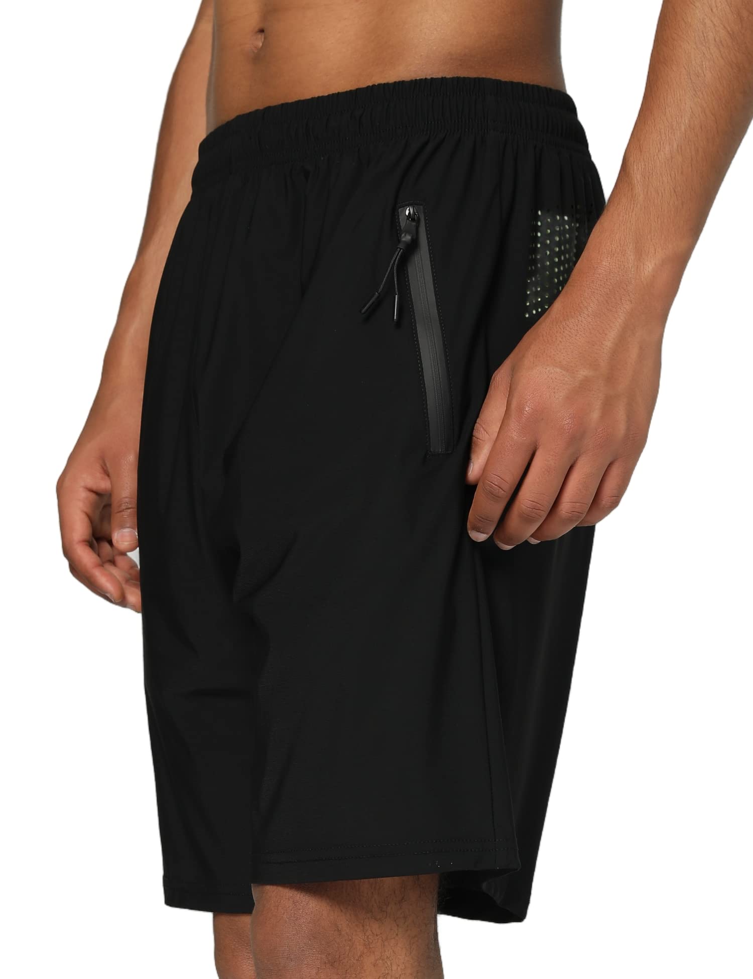 Men's Quick Dry Running Shorts - Lightweight Athletic Gym Shorts with Zipper Pockets for Workout, Hiking & Sports | Perfect for Jogging, Training & Outdoor Activities