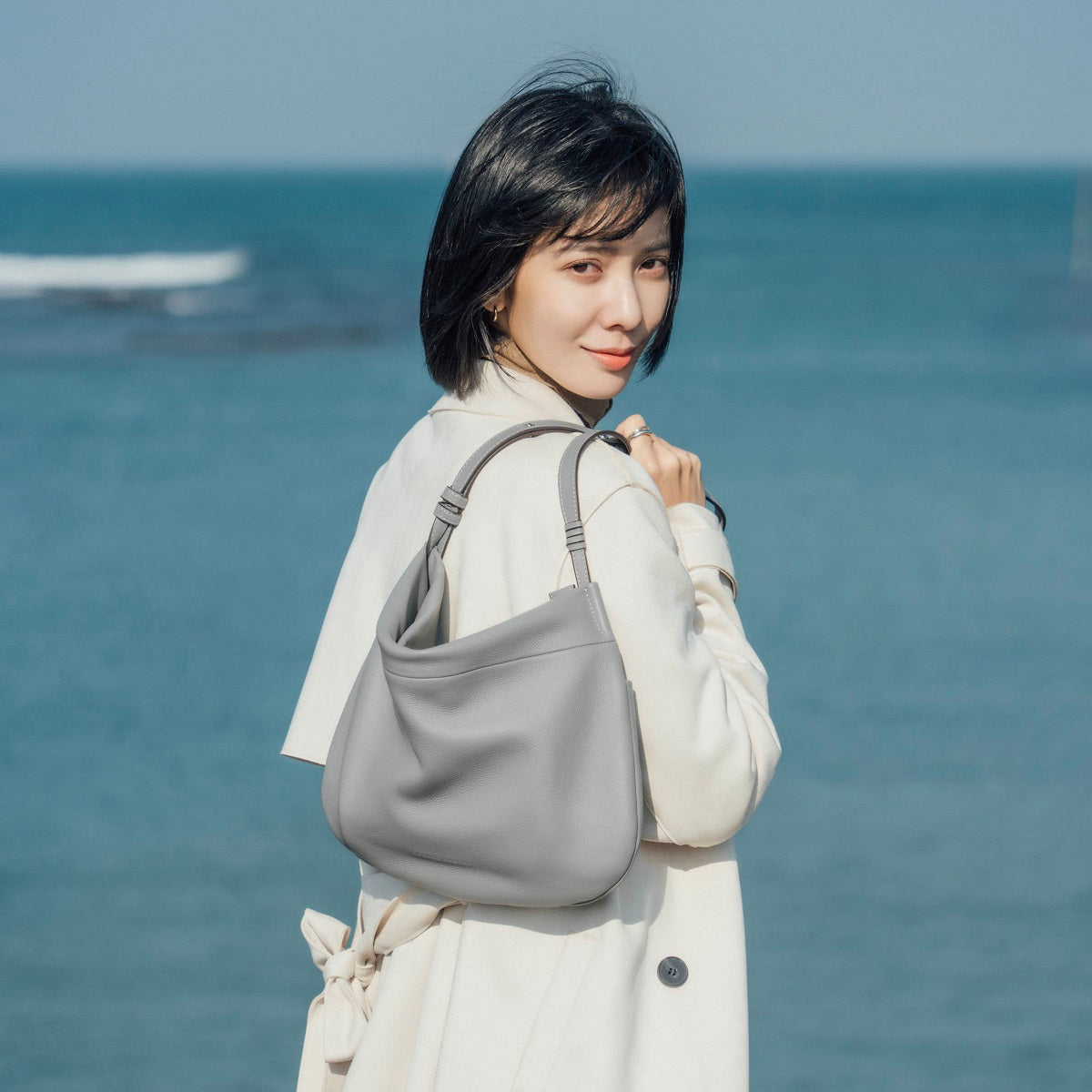 Stylish Merly Half Moon Leather Hobo Bag - Premium Genuine Leather Crossbody Purse for Women - Perfect for Work, Travel & Everyday Use