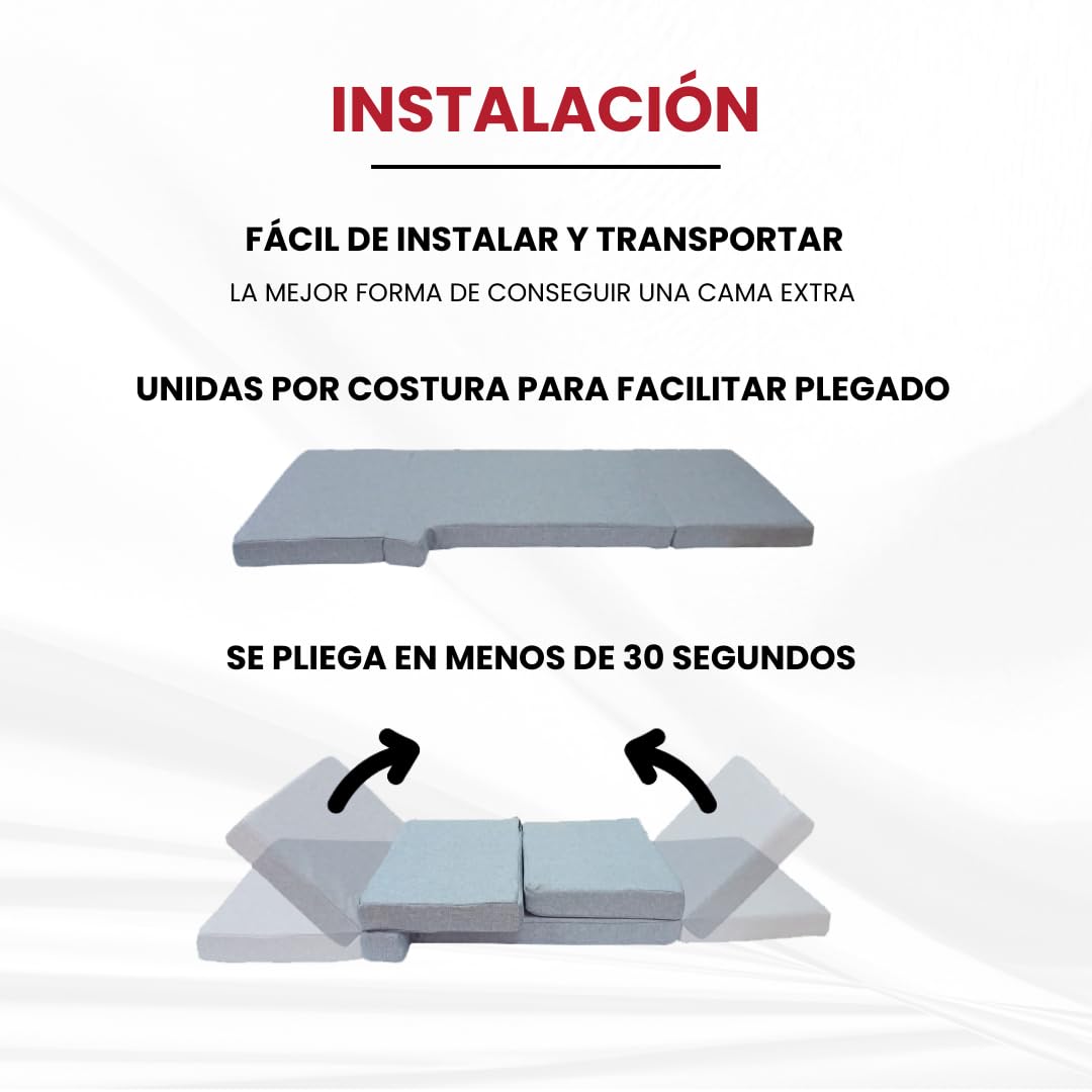 RAM ProMaster Camper RV Front Seat Mattress (2002-2025) - Grey Convertible Cab Bed for Kids & Pets | Comfortable Sleeping Solution for Road Trips & Camping Adventures