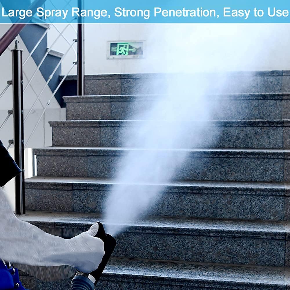 LONYEON 8L Electric ULV Cold Fogger Machine with Backpack - Adjustable Flow Rate Mist Atomizer for Large Area Disinfection | Ideal for Home, Indoor, Outdoor, Garden, and Pest Control Applications