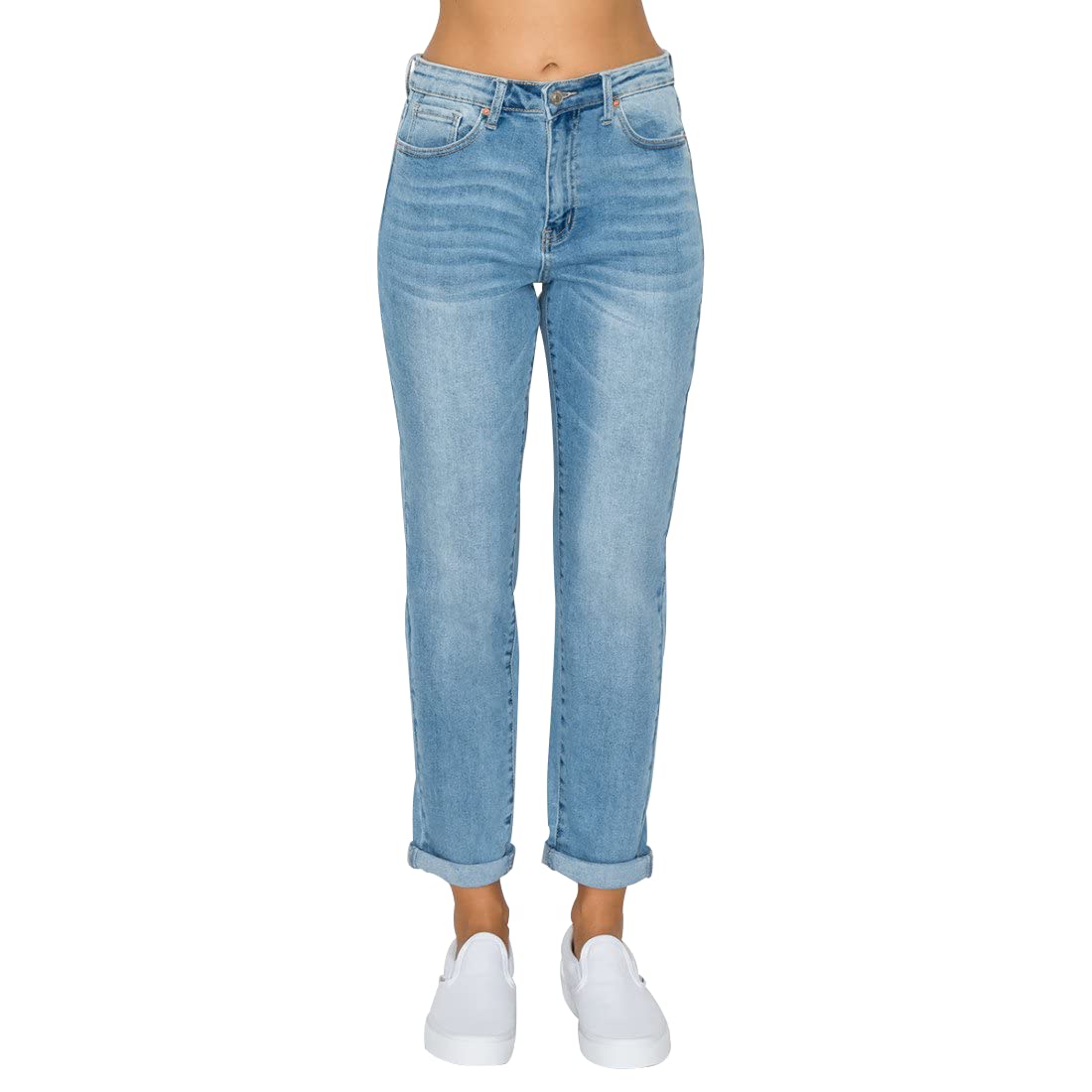Vintage High Waist Mom Jeans for Women - Retro High Rise Boyfriend Jeans, Distressed Denim & Baggy Fit - Perfect for Casual Outfits, Street Style & Everyday Wear