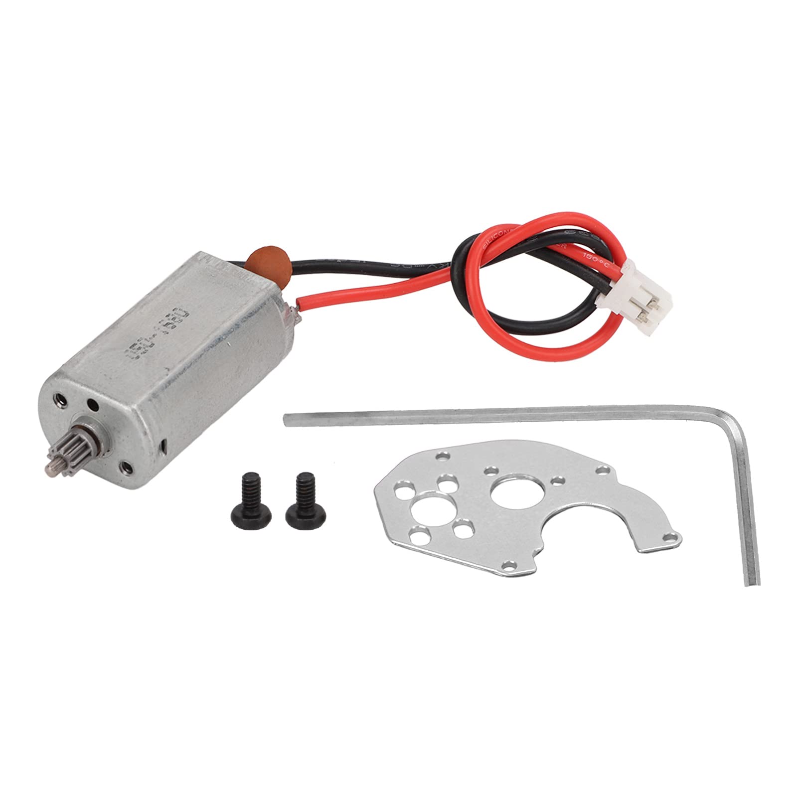 High Performance RC Brushed Motor - Durable Metal Replacement for Axial SCX24 AXI90081 AXI00001 AXI00002 RC Cars (Silver) | Perfect for Crawling, Racing & Off-Road Adventures