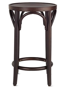 #73 Bentwood Bar Stool by Ton - Black Wooden Counter Height Stool for Kitchen Island & Home Bar - Modern Cafe Style Seating Furniture - Clearance Sale