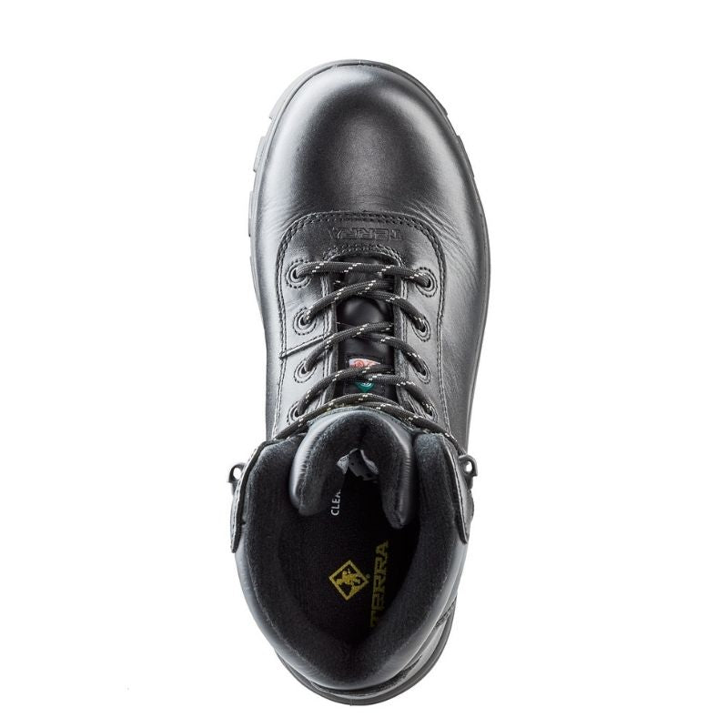 Terra Quinton Men's Composite Toe Hiker Work Boot - Waterproof Steel Toe Safety Shoes for Construction & Hiking - Black (Model 835265) - Ideal for Outdoor Work, Landscaping & Heavy Duty Jobs