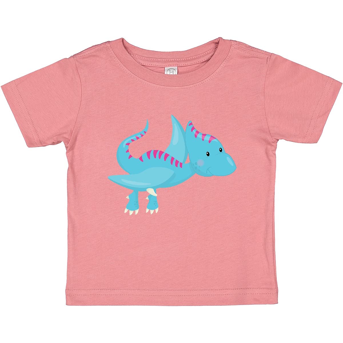 Inktastic Cute Blue Dinosaur Graphic Baby T-Shirt - Soft Cotton Tee for Toddlers, Boys & Girls - Perfect for Playdates, Daycare & Family Photos