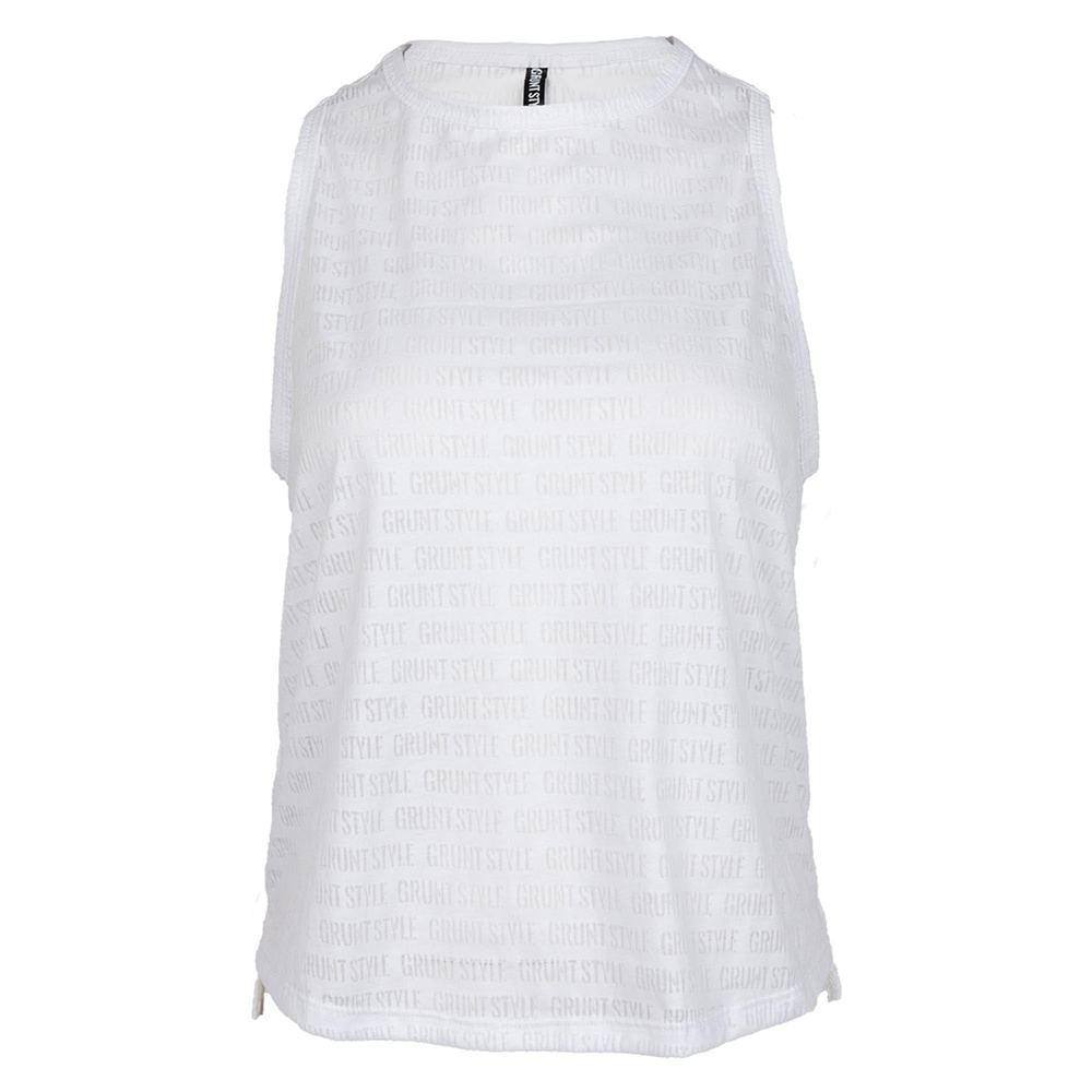 Women's Burnout Tank Top - Soft & Comfortable White Sleeveless Shirt for Yoga, Gym & Casual Wear