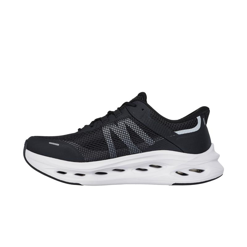 SLIP INS: MAX CUSHIONING GLIDE STEP Running Shoes for Women - 129401/BKW - Perfect for Jogging, Gym Workouts & Everyday Comfort