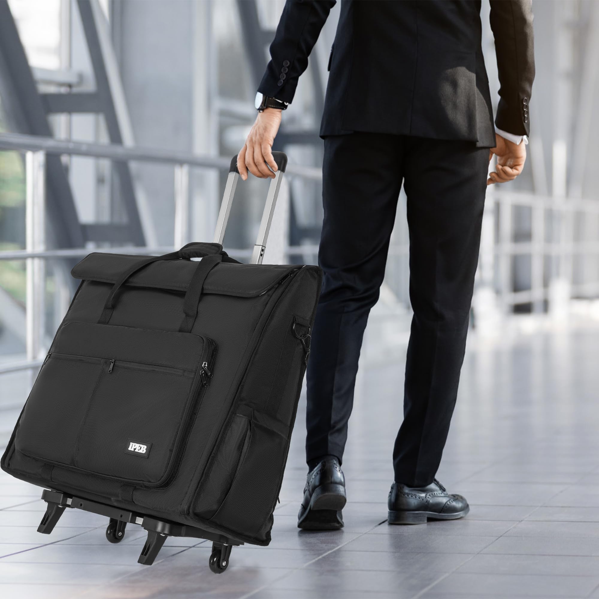 Rolling Travel Tote Bag with Wheels for Apple iMac 24-inch & 21-inch Desktop Computers - Perfect for Office, Home, and Business Travel Accessories Storage