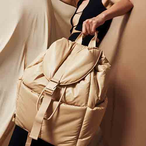 Beige Cargo Backpack - Durable & Stylish Hiking, Travel & Everyday Use Backpack for Men & Women | Water-Resistant & Spacious