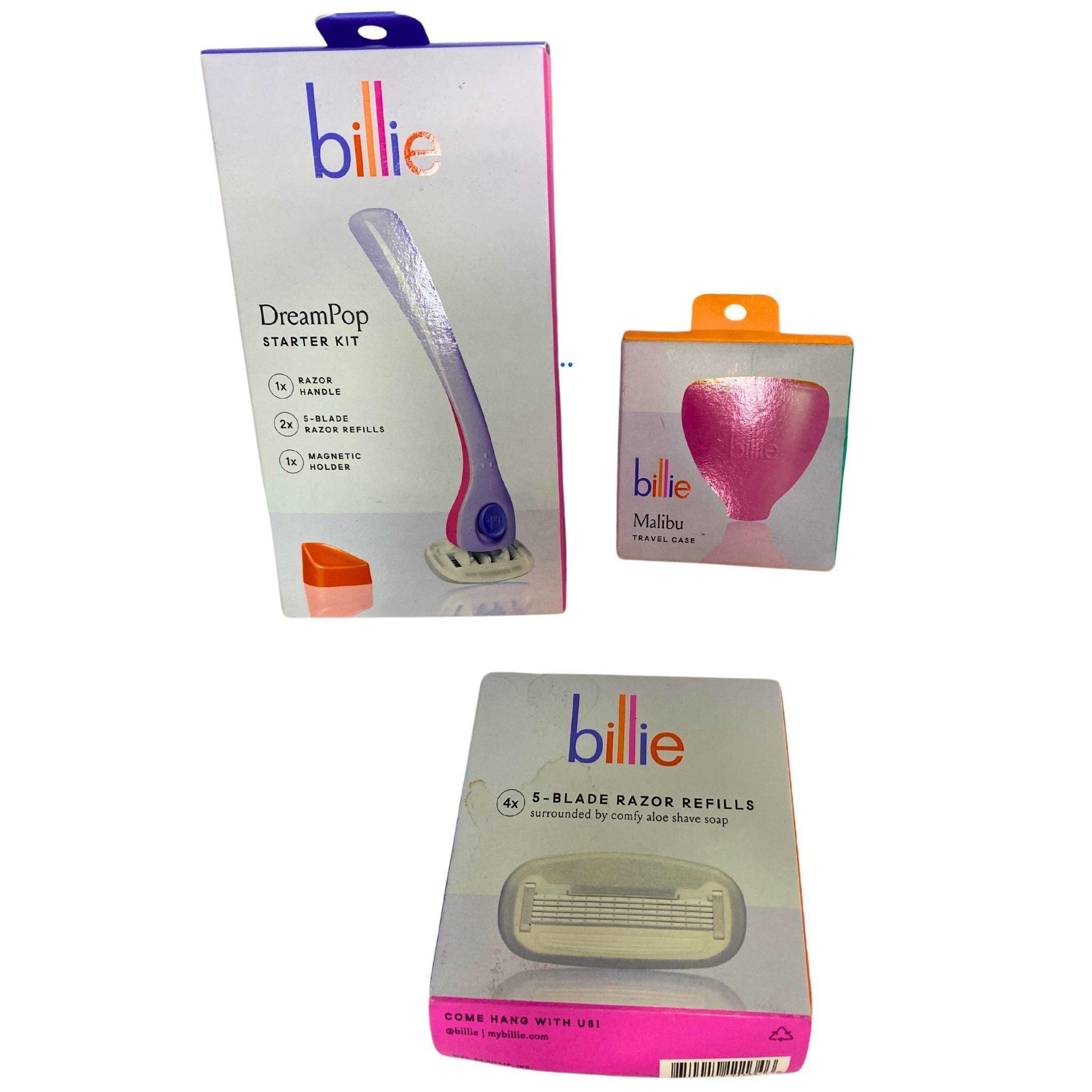 Billie Razor Refills, Starter Kits & Travel Cases - 23 Piece Variety Pack for Women | Smooth Shaving Essentials for Home & Travel