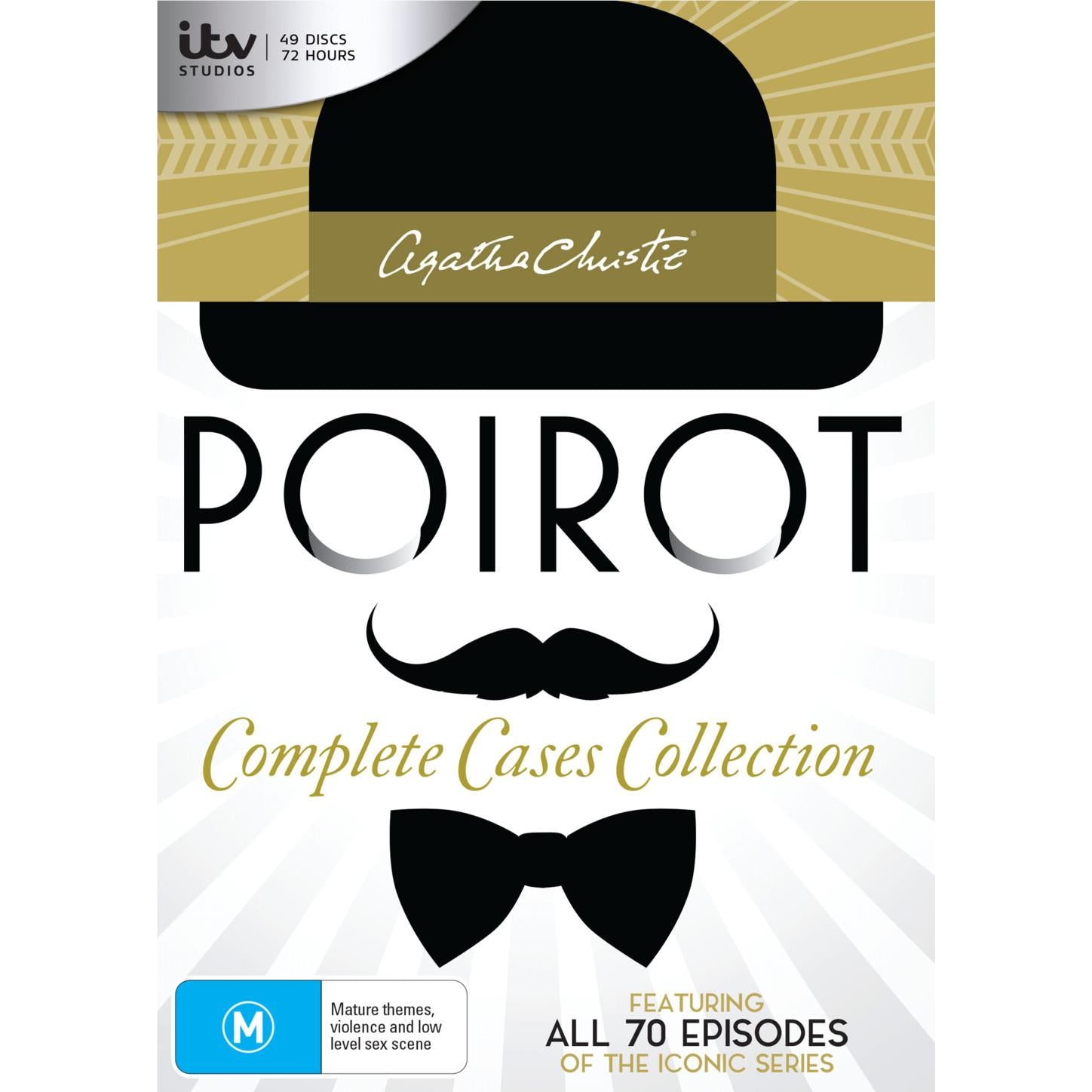Agatha Christie's Poirot Complete Case File Collection DVD Box Set (Series 1-13) - Perfect for Mystery Lovers & Classic Crime Drama Fans