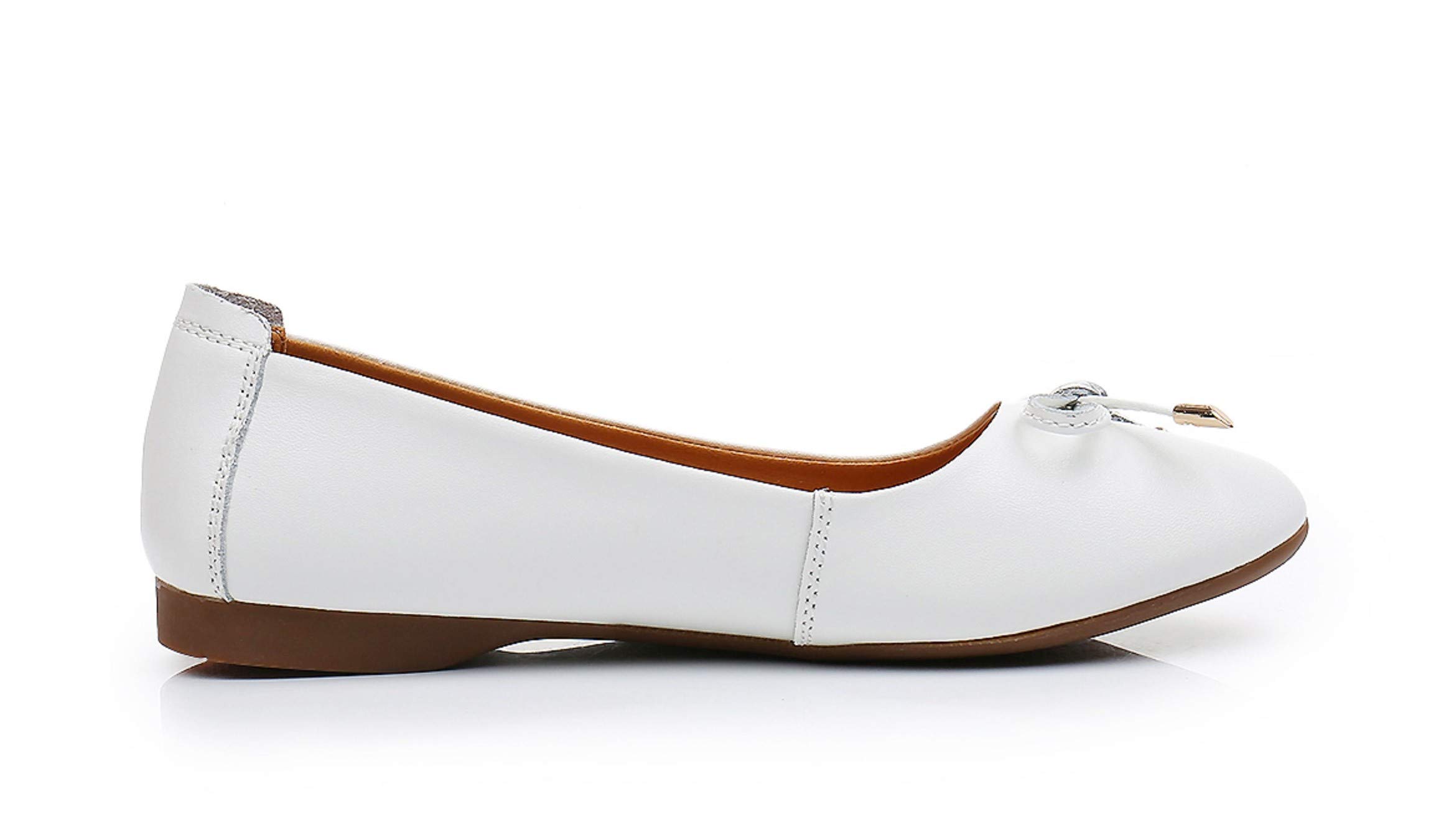VenusCelia Women's Ballet Flats with Bowknot - Comfortable Dance Shoes for Ballerinas, Casual Wear & Everyday Outfits