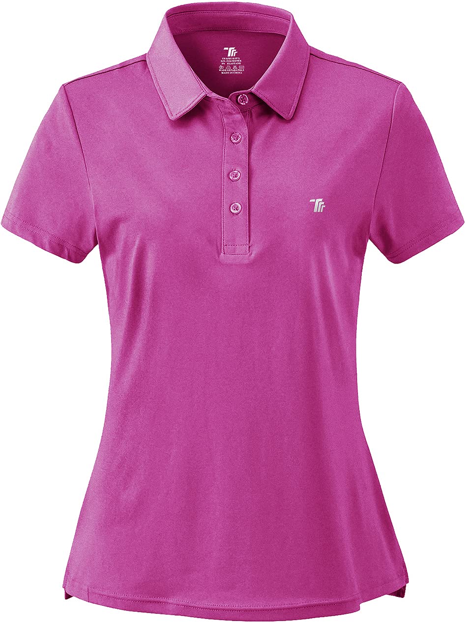 Women's Moisture Wicking Golf Polo Shirts - Breathable Short Sleeve Ladies Golf Tops for Summer - Perfect for Golf Course, Driving Range & Casual Wear