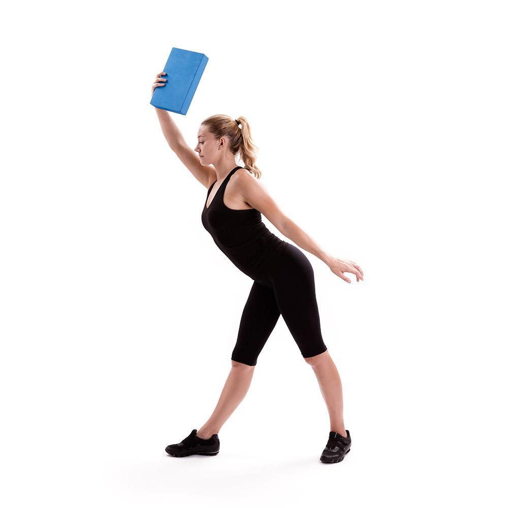 66Fit High-Density Yoga Block - Premium Foam Yoga Brick for Stability, Balance & Support - Ideal for Yoga, Pilates & Stretching Exercises at Home or Studio
