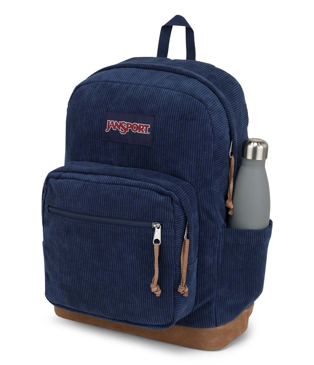 JanSport Right Pack Expressions Backpack - Navy Corduroy, Lightweight Laptop Backpack for School, College & Travel, Durable Bookbag with Padded Shoulder Straps