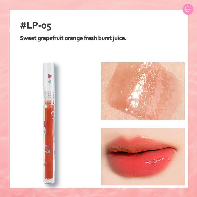 Shedella Romantic Petal Lip Oil - Hydrating & Nourishing Lip Gloss for Soft, Plump Lips | Perfect for Daily Moisture, Night Care & Makeup Looks