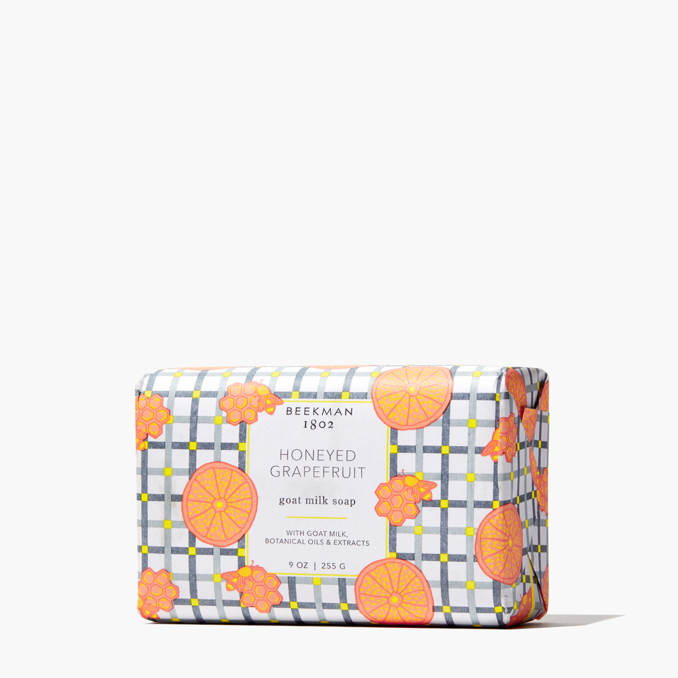 Natural Honey & Grapefruit Scented Goat Milk Soap - Moisturizing Handmade Bar for Dry Skin, Sensitive Skin Care - Perfect for Daily Use, Gifts & Spa Relaxation