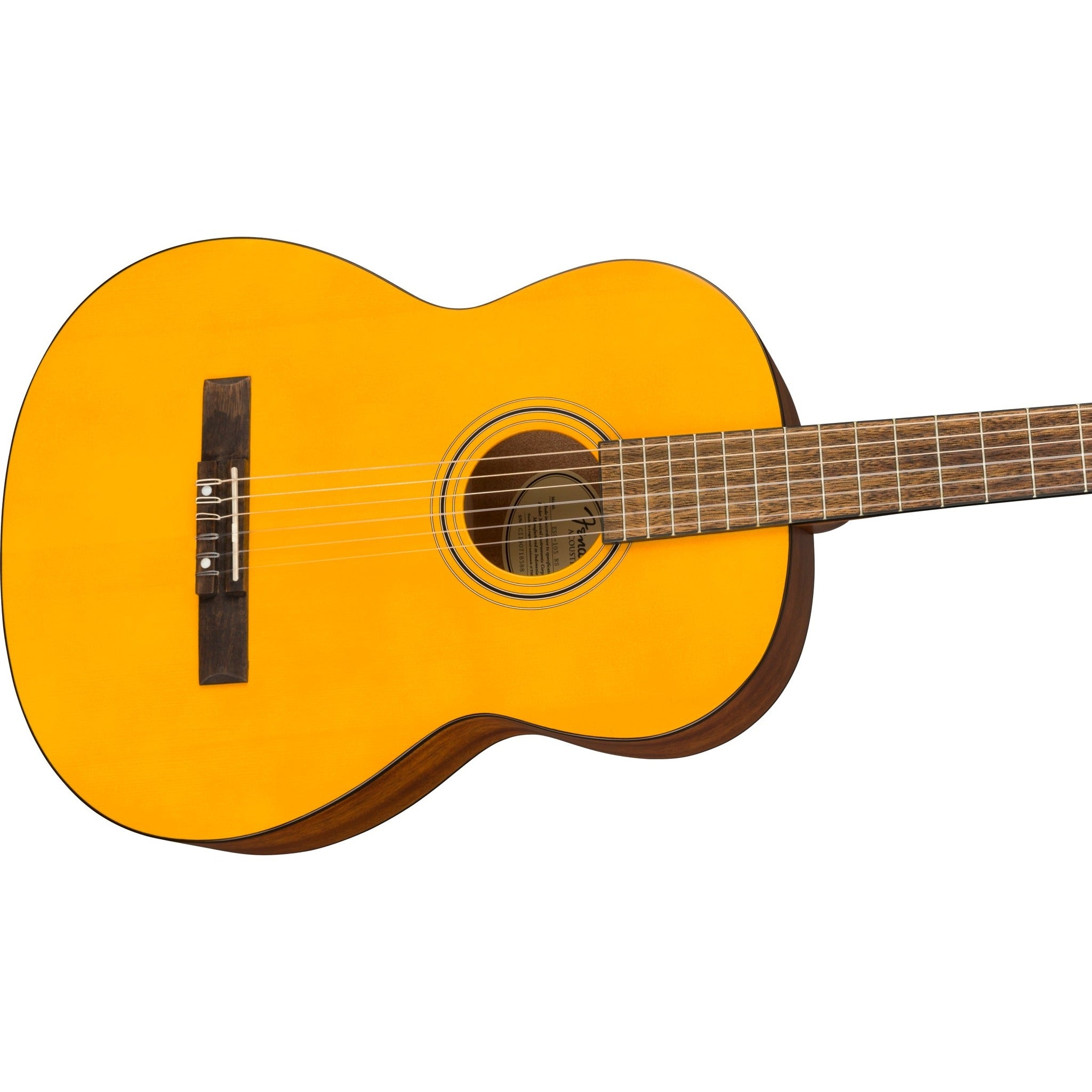 Fender ESC105 Classical Acoustic Guitar - Full Size Nylon Strings for Beginners & Professionals | Perfect for Home Practice, Performances & Music Lessons