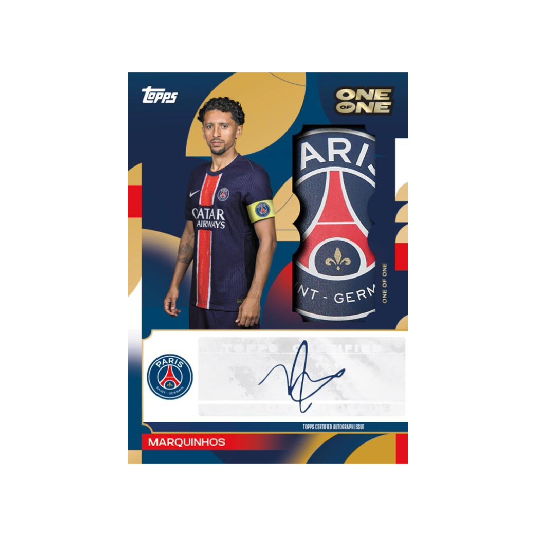 Topps Paris Saint Germain 2024/25 Team Set Soccer Trading Cards - Official PSG Player Collection for Collectors & Fans