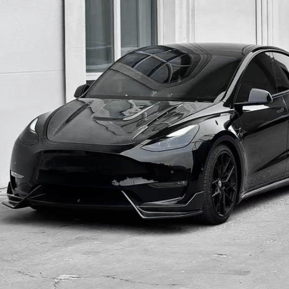 Model Y Front Lip Spoiler Body Kit - Premium ABS Aerodynamic Upgrade for Tesla Model Y (2020-2025) | UV Resistant & Durable | Enhances Sporty Look & Performance for Street & Track Driving