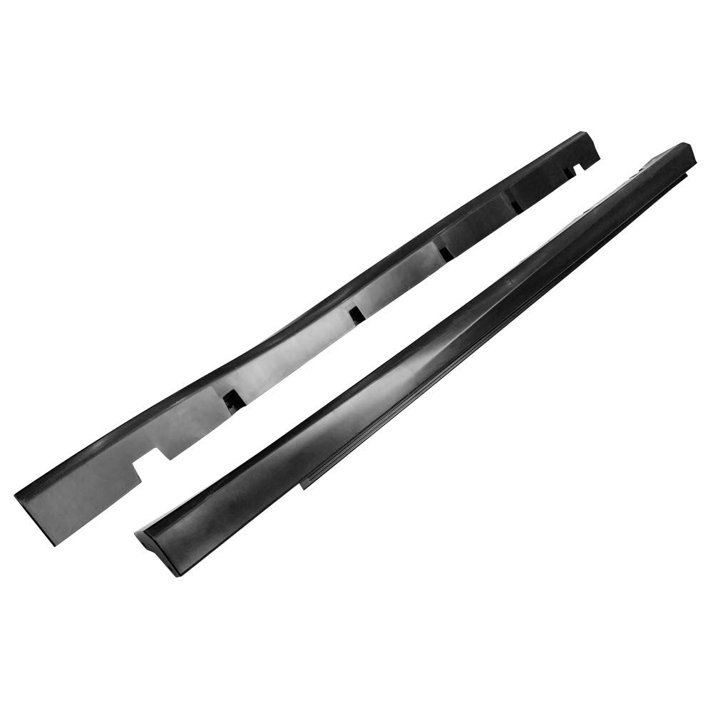 IKON MOTORSPORTS SRT Style Side Skirts for 2011-2023 Dodge Charger - Unpainted Black Rocker Panel Extensions (Driver & Passenger Side) | Perfect for Car Customization & Street Racing Upgrades