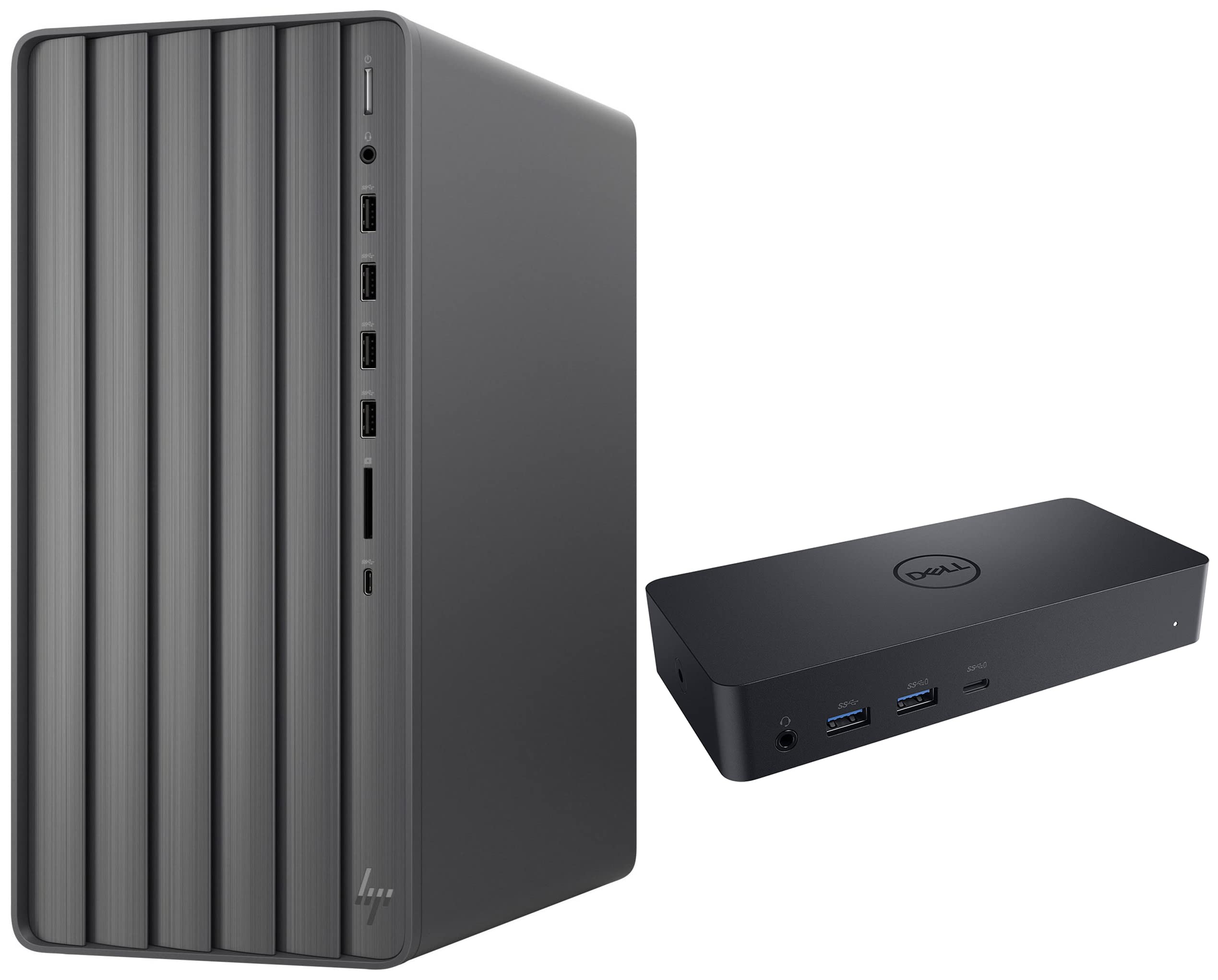 HP Envy TE01-2275xt Gaming PC - Intel i7-11700 8-Core, 32GB RAM, 1TB SSD + 3TB HDD, RTX 3060, WiFi 6, Bluetooth, Windows 11 Pro - Powerful Desktop for Gaming, Streaming & Content Creation with D6000 Dock