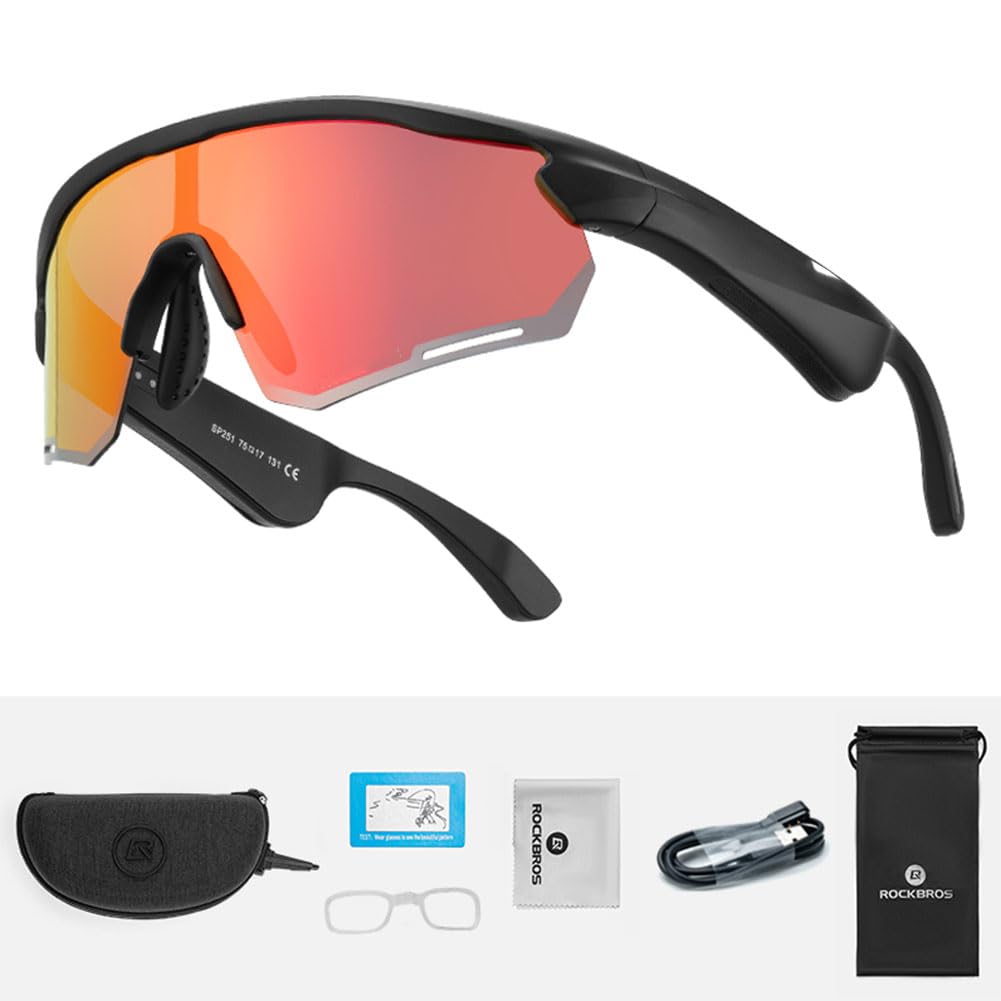 NMVB Polarized Sunglasses with Wireless Bluetooth 5.2 - UV400 Protection, Hands-Free Calling & MP3 Player - Perfect for Driving, Cycling, Running, and Outdoor Sports