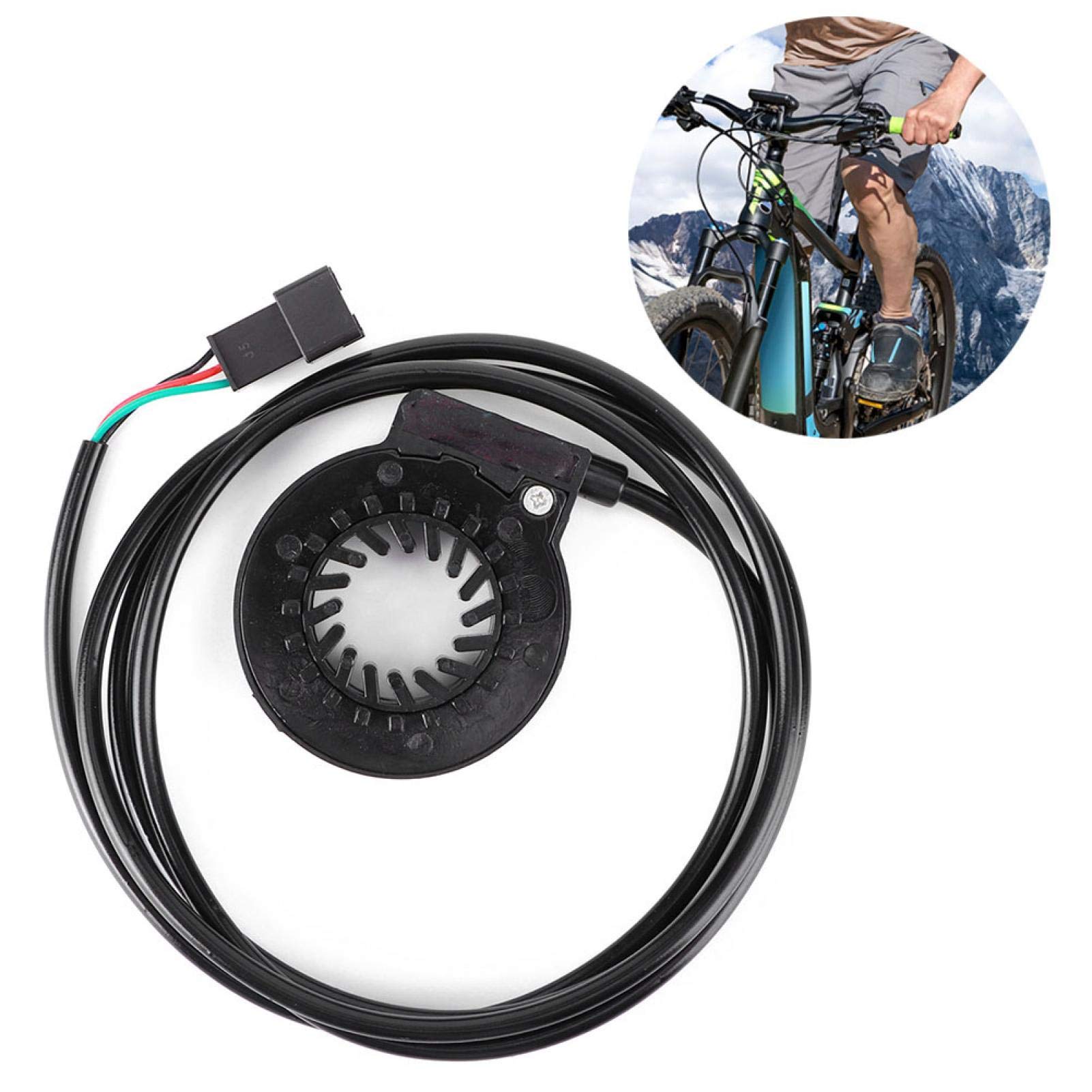 Alomejor 12 Magnetic Hall Effect Speed Sensor - Electric Bike Pedal Assist Sensor with Double Hall Technology for E-Bike Conversion Kits | Perfect for Commuting, Mountain Biking & Urban Cycling